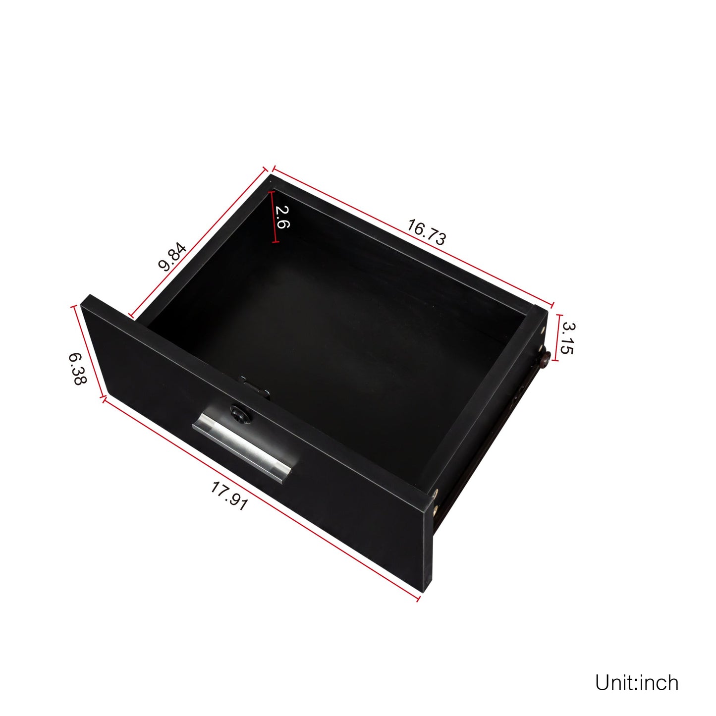 Black Modern Hair Desk