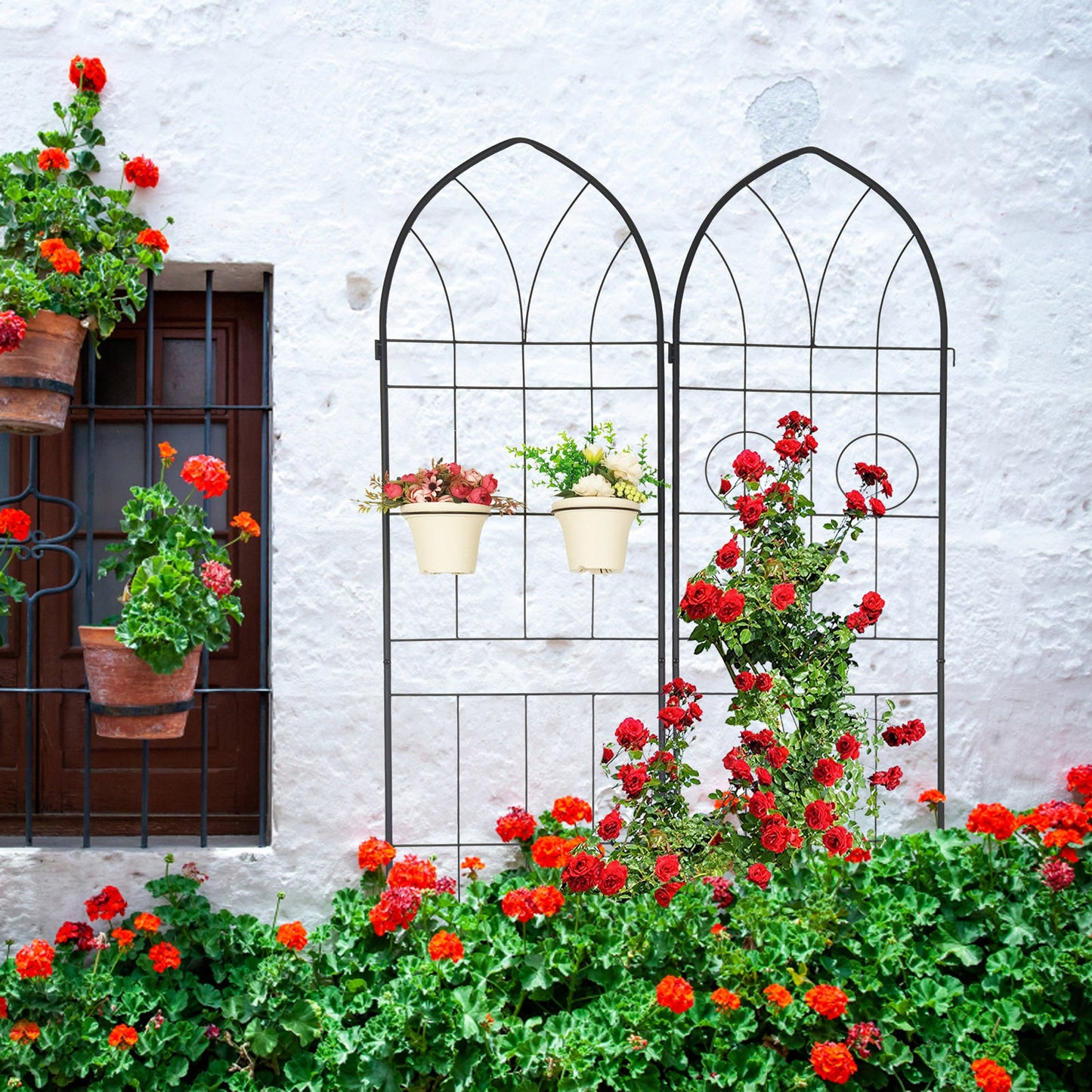 2 Pack Metal Garden Trellis