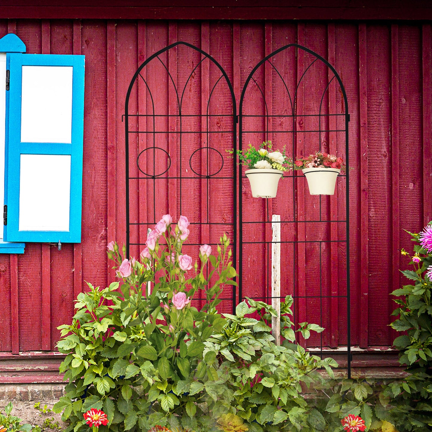 2 Pack Metal Garden Trellis
