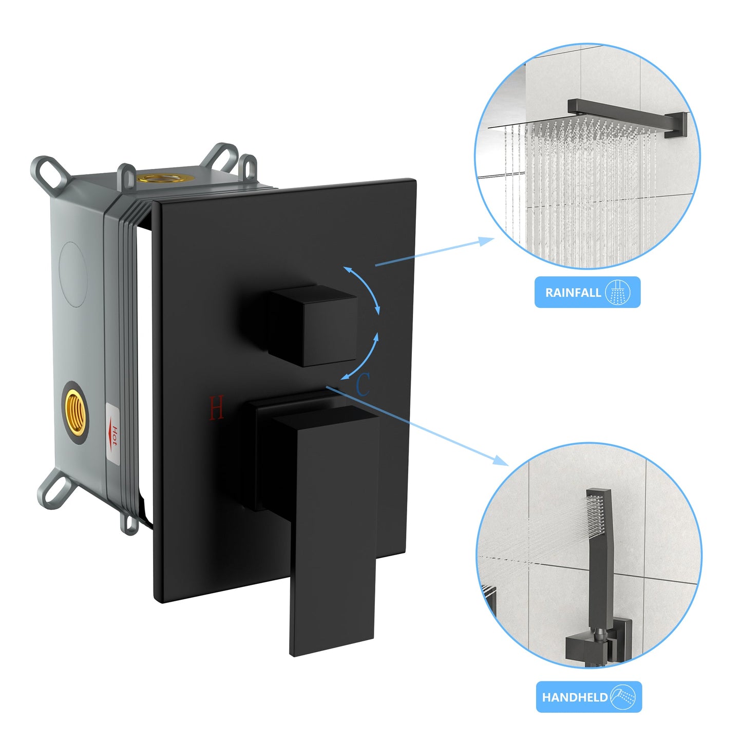 Shower System with Adjustable Slide Bar