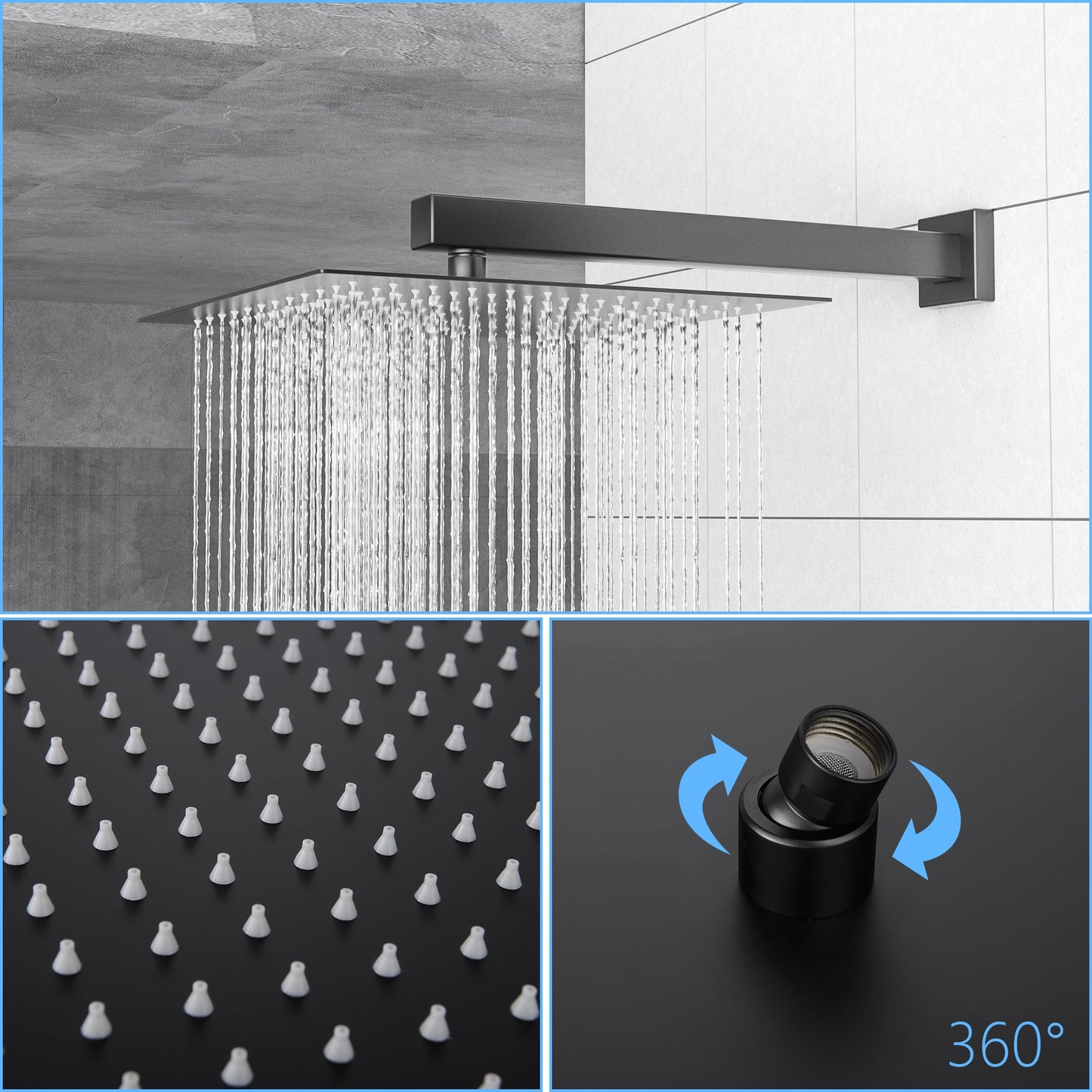Shower System with Adjustable Slide Bar