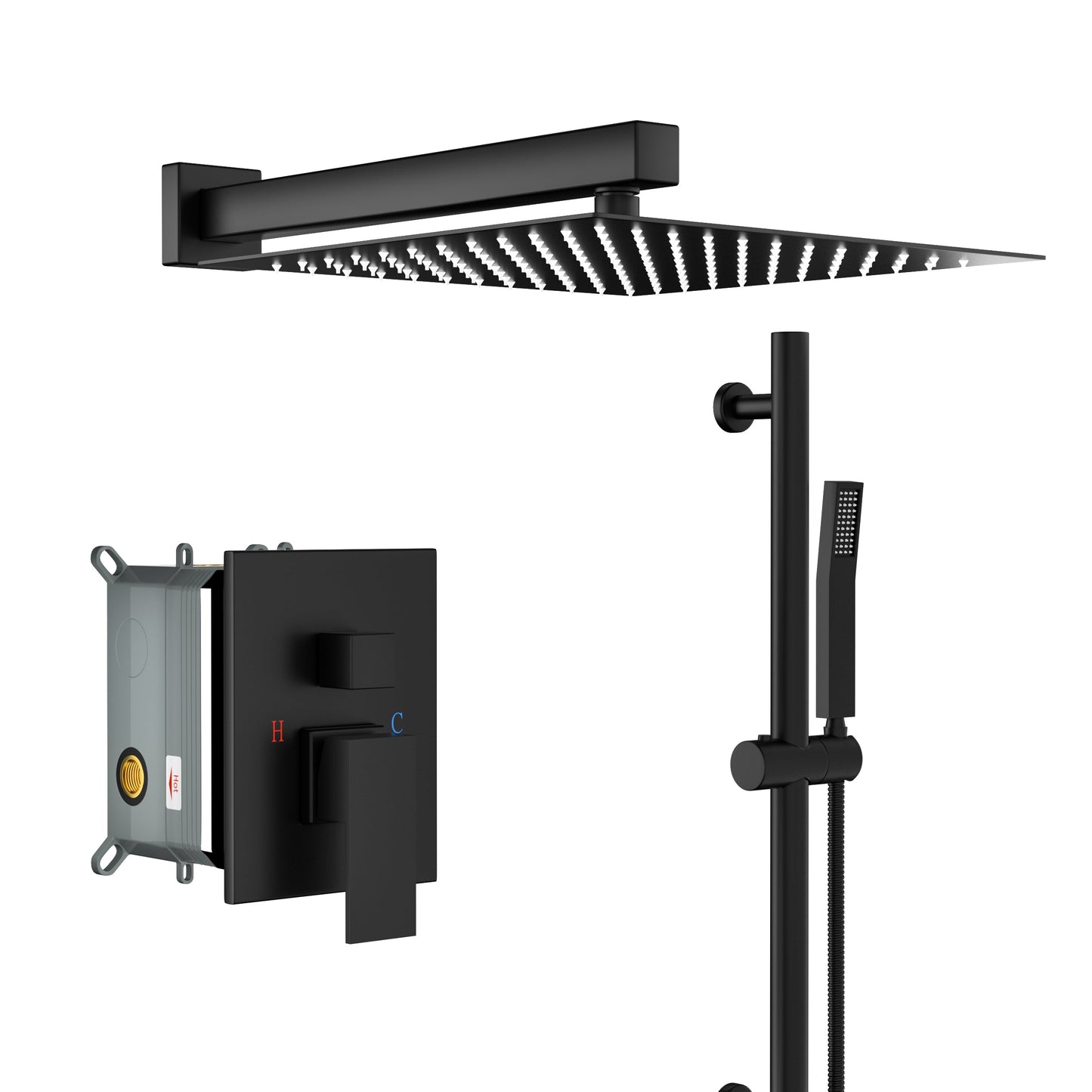 Shower System with Adjustable Slide Bar