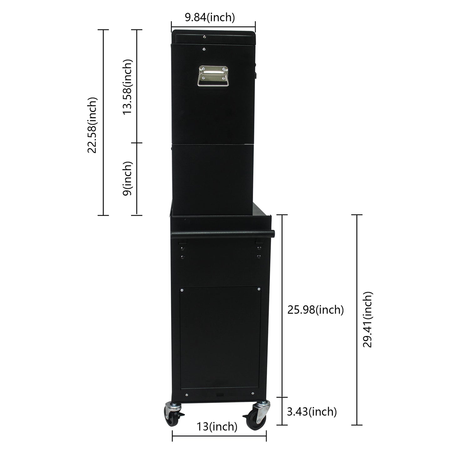 Tool Cabinet on Wheels - 6-Drawer Lockable Rolling Tool Chest