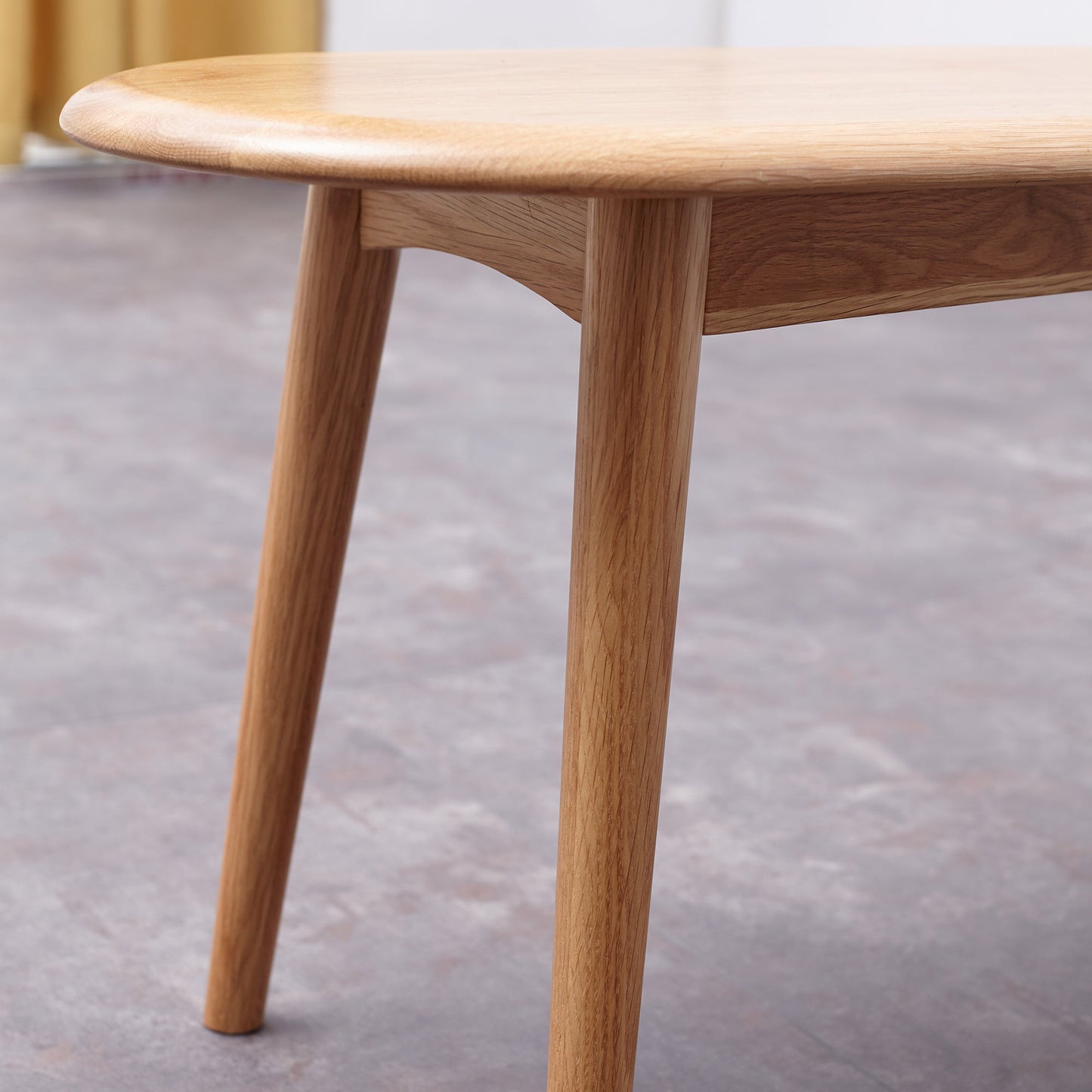 Natural Solid Oak Wood Dining Bench