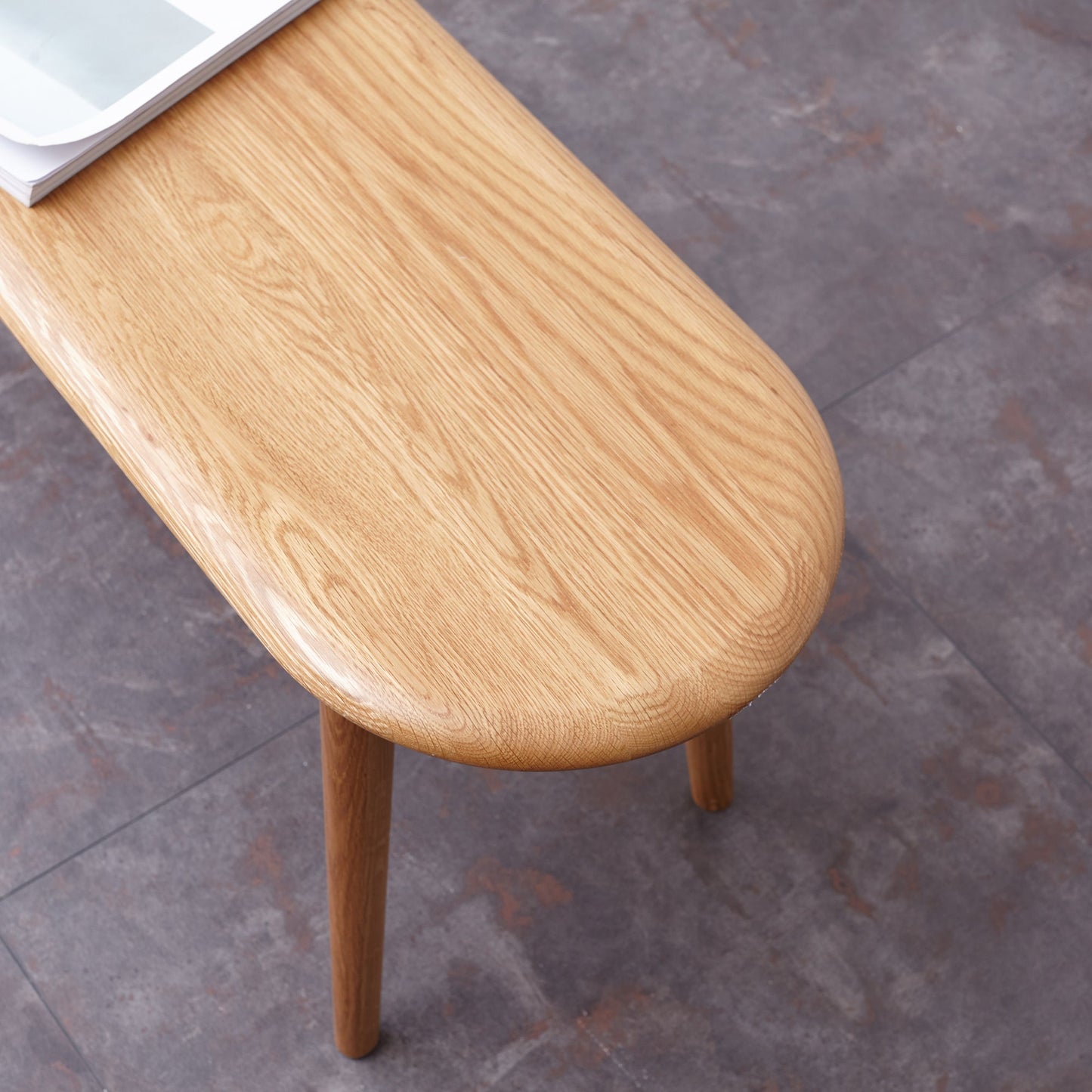 Natural Solid Oak Wood Dining Bench