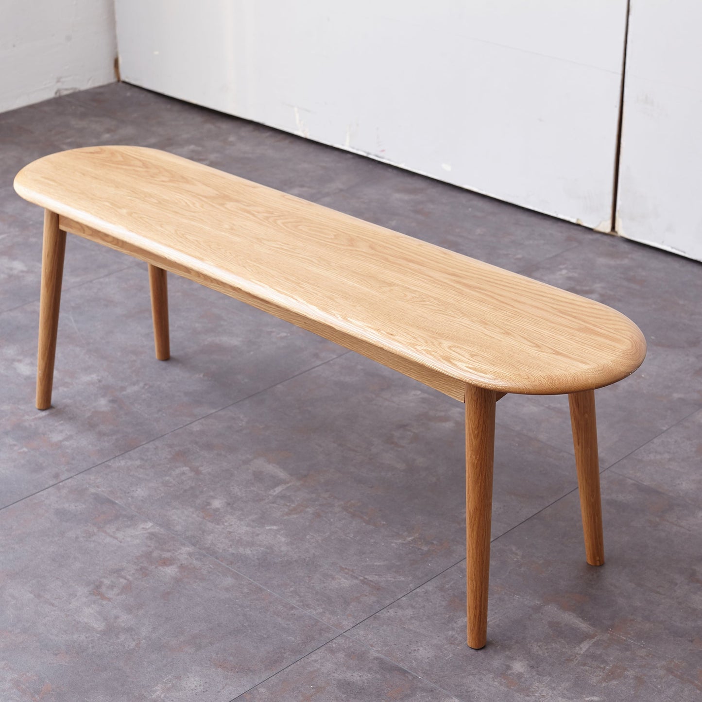Natural Solid Oak Wood Dining Bench