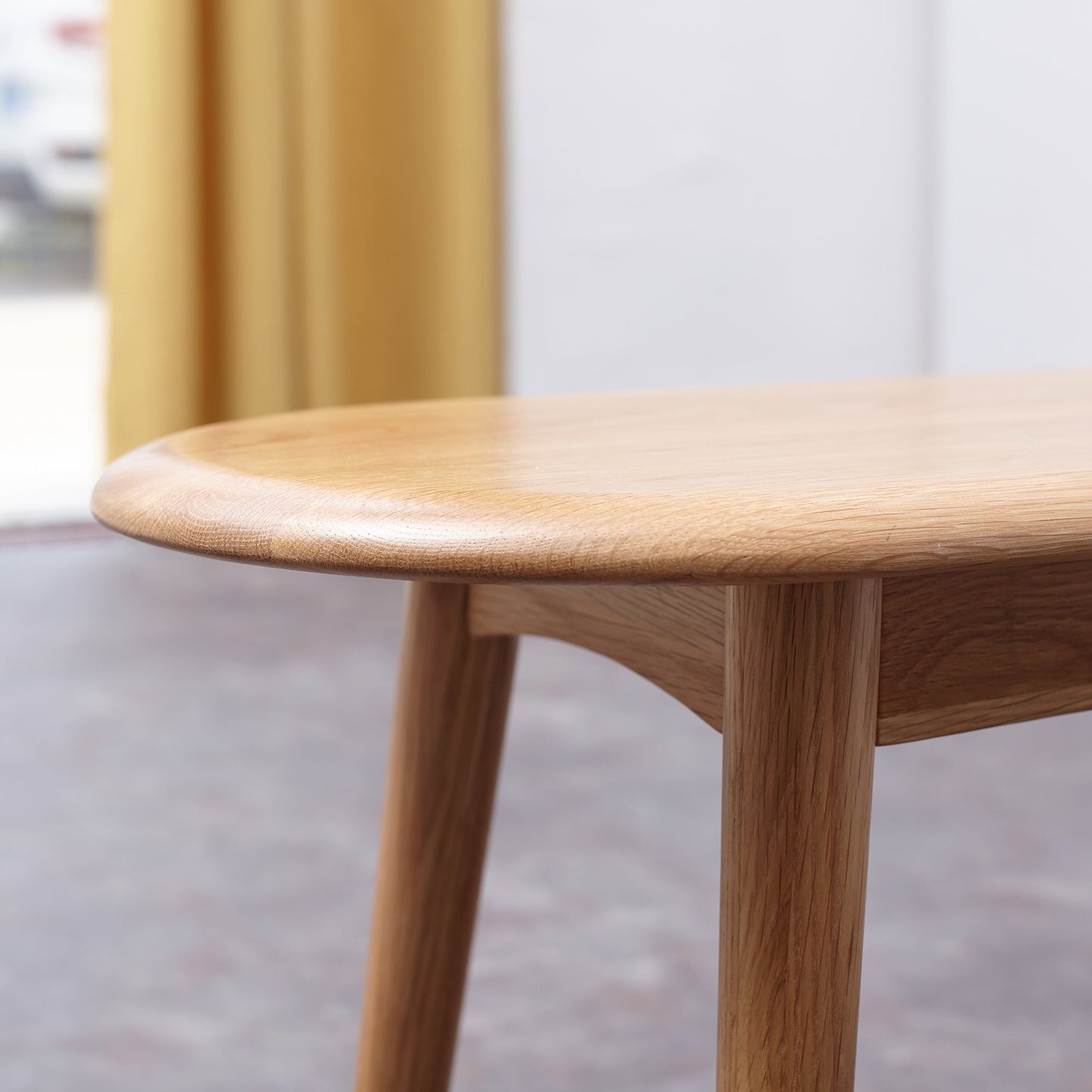 Natural Solid Oak Wood Dining Bench