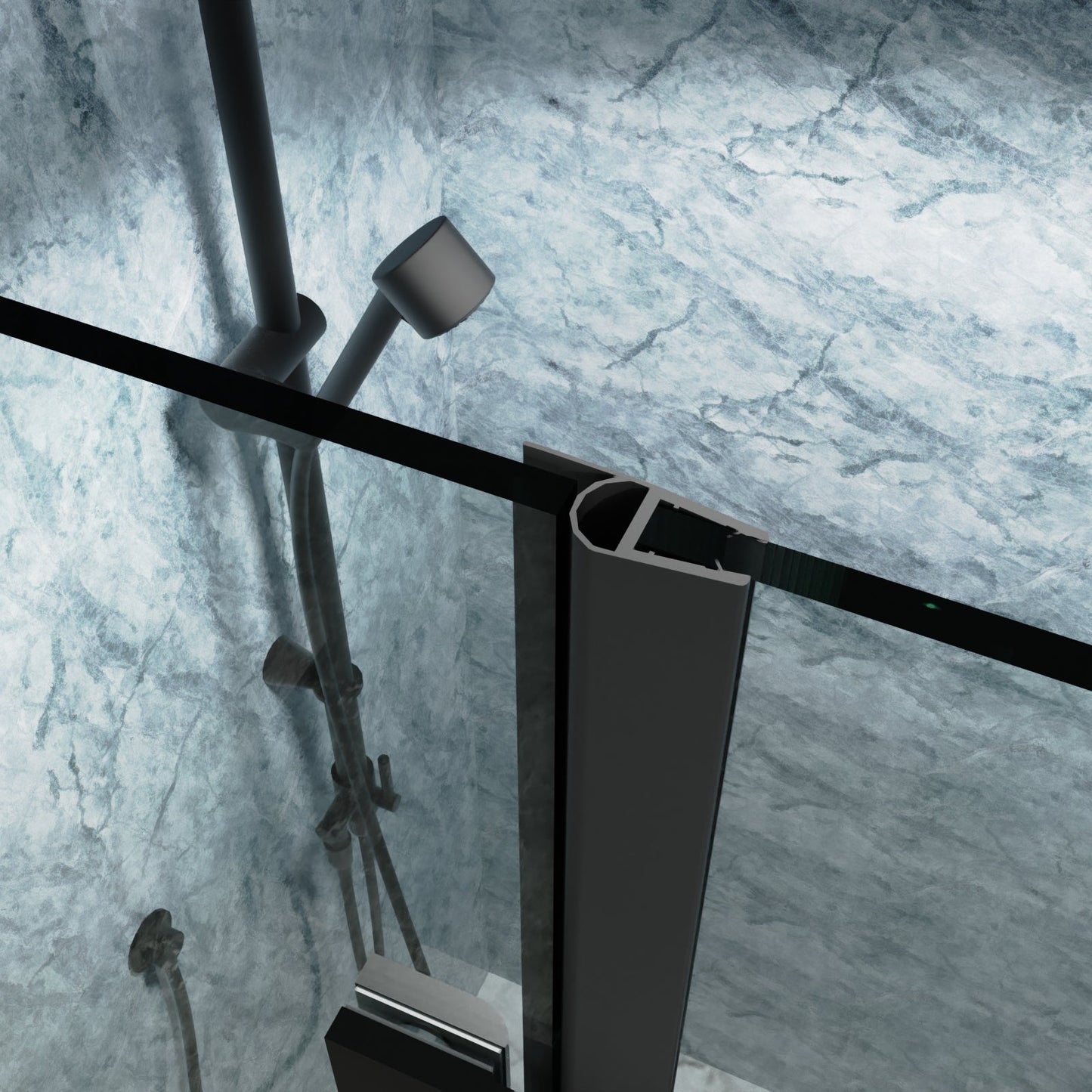 Bi-Fold Semi-Frameless Shower Doors