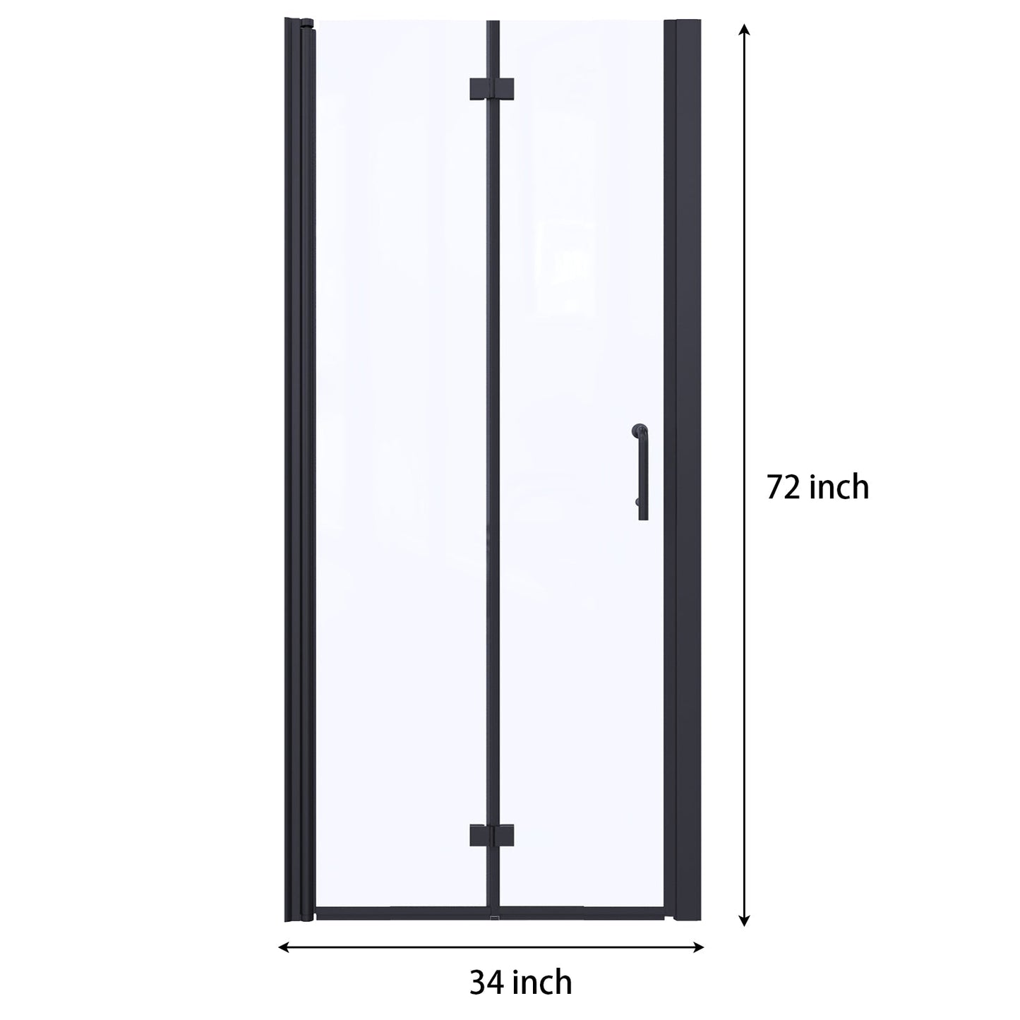 Bi-Fold Semi-Frameless Shower Doors