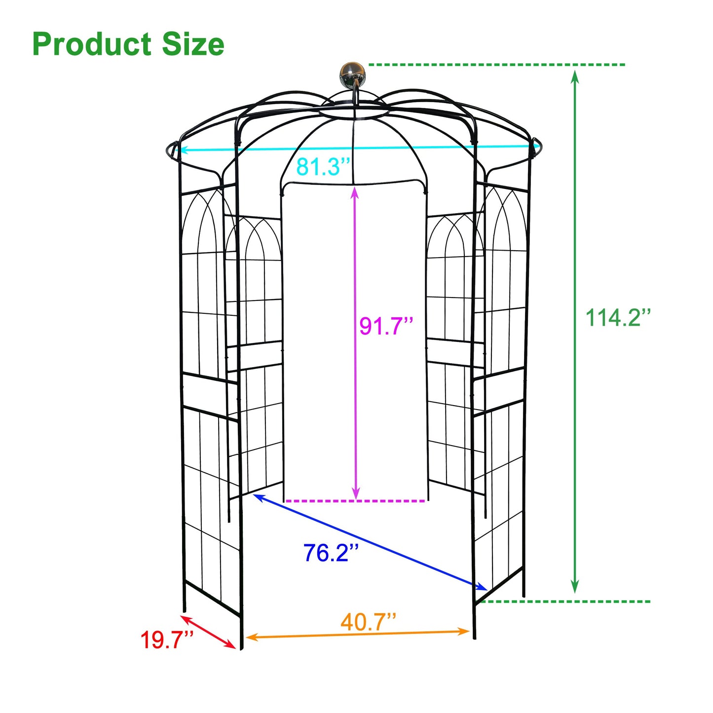 Metal Garden Arch Iron Garden Arbors Gazebo