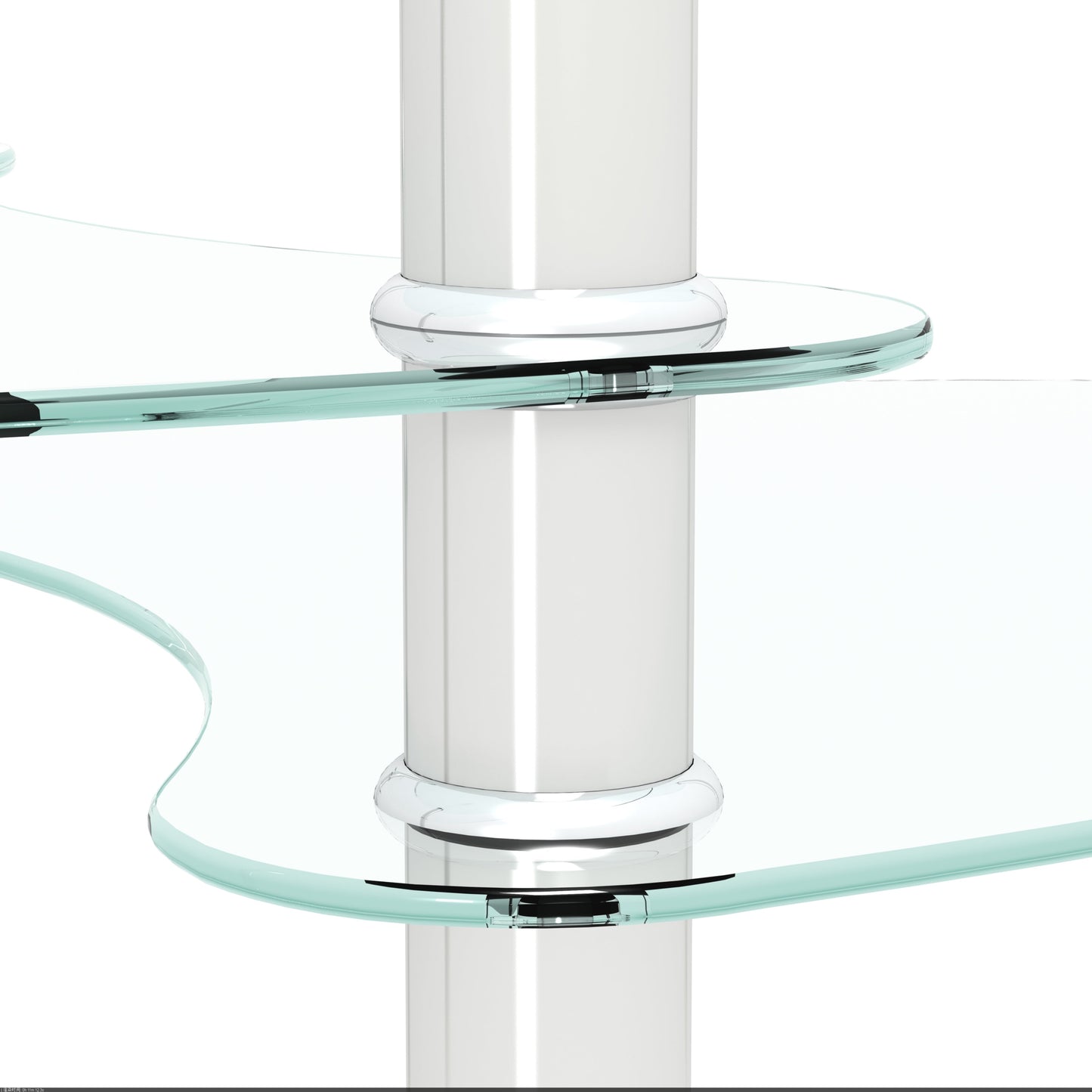 Transparent Oval Glass Coffee Table