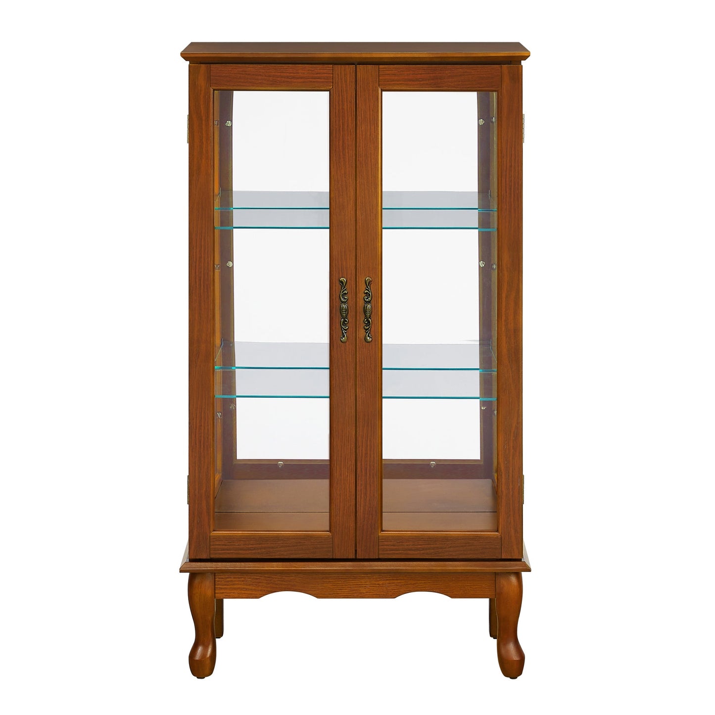 Lighted Curio Cabinet with Adjustable Shelves