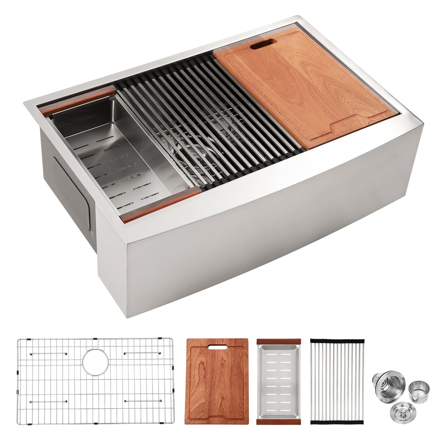 33 x 22 x 10 Inch Farmhouse Kitchen Sink