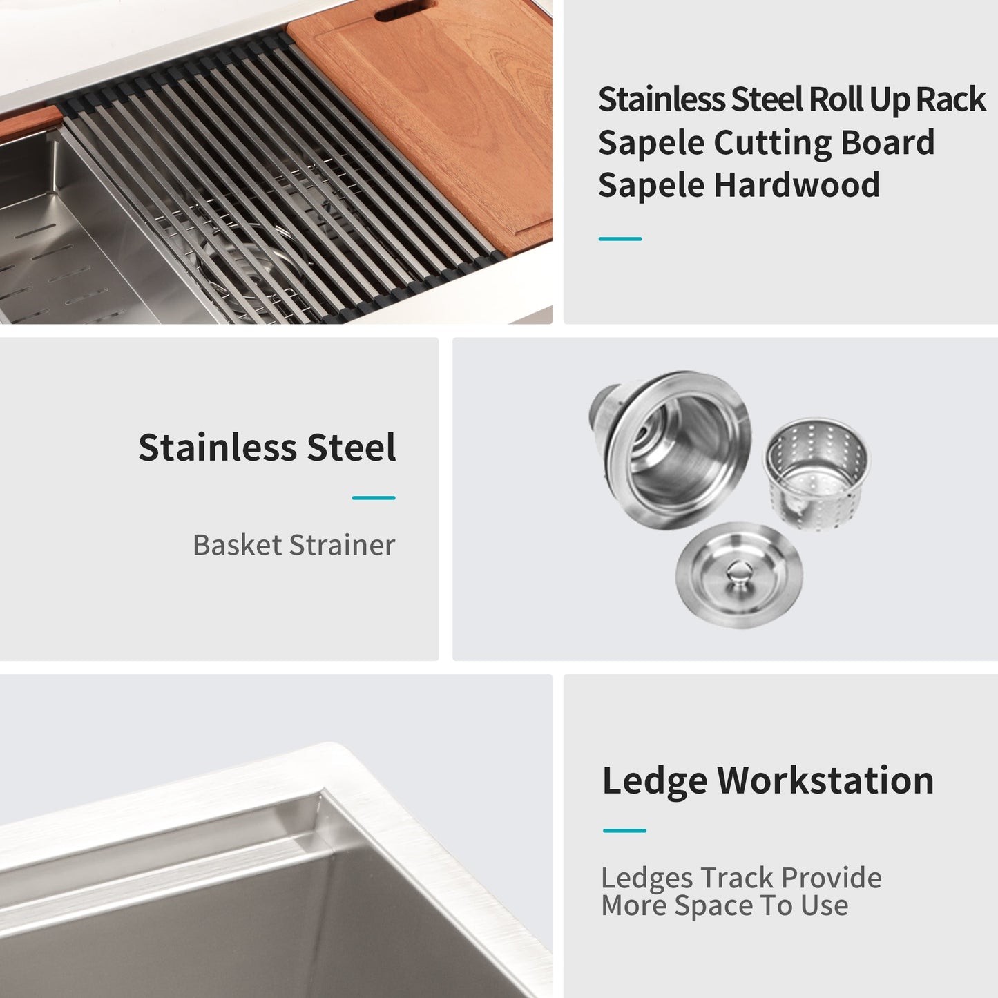 33 x 22 x 10 Inch Farmhouse Kitchen Sink