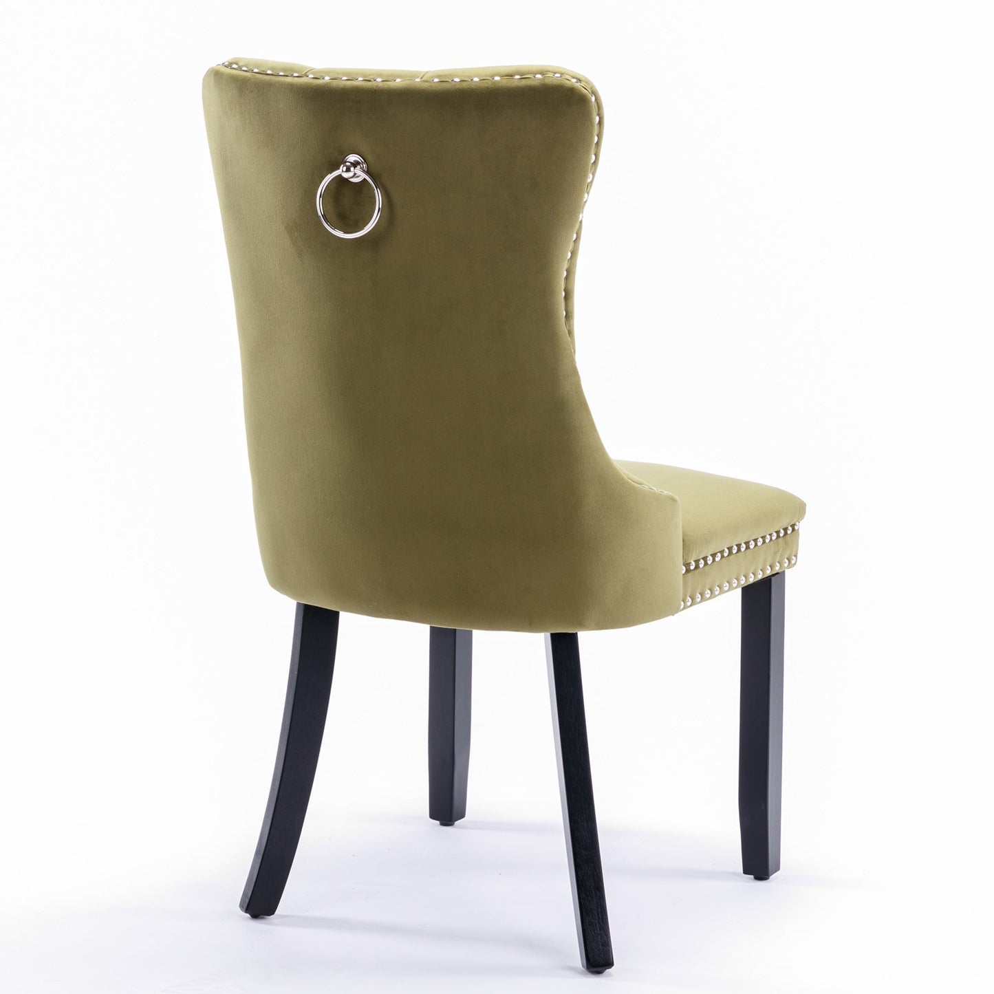 Nikki Collection Modern Velvet Upholstered Dining Chair Set