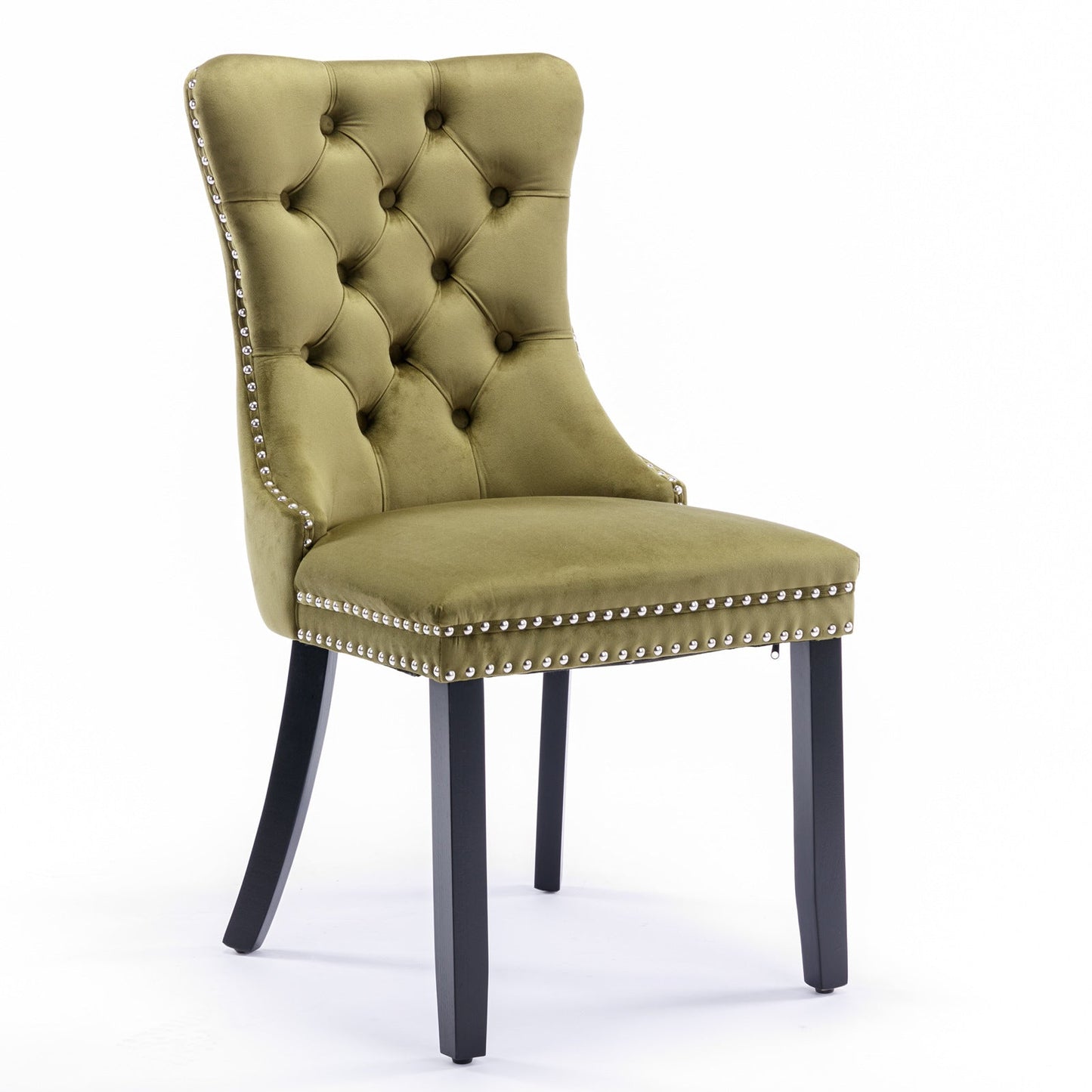 Nikki Collection Modern Velvet Upholstered Dining Chair Set