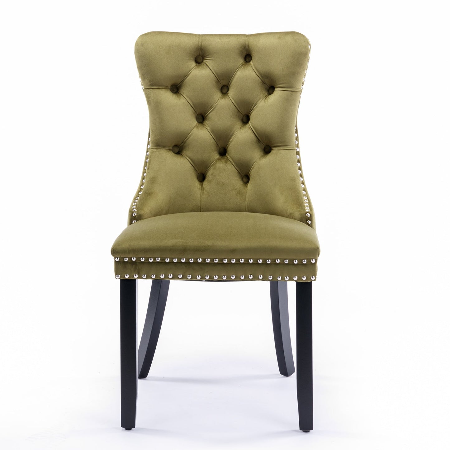 Nikki Collection Modern Velvet Upholstered Dining Chair Set