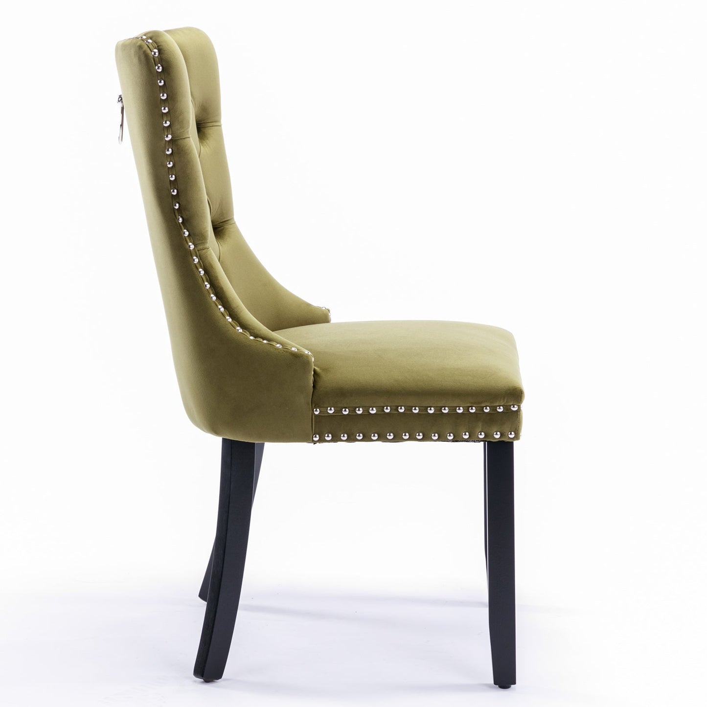 Nikki Collection Modern Velvet Upholstered Dining Chair Set