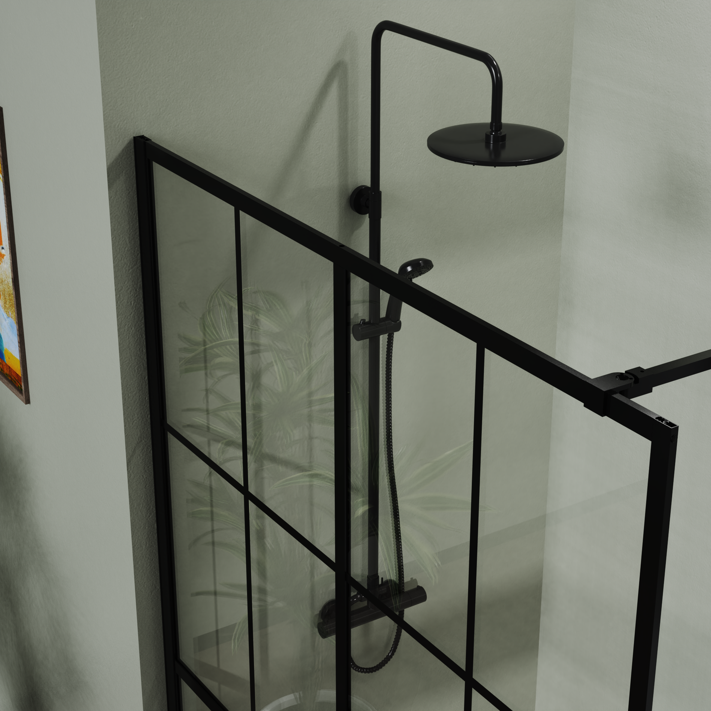 Goodyo 46" X 72" Shower Screen for Walk-in Wet-room