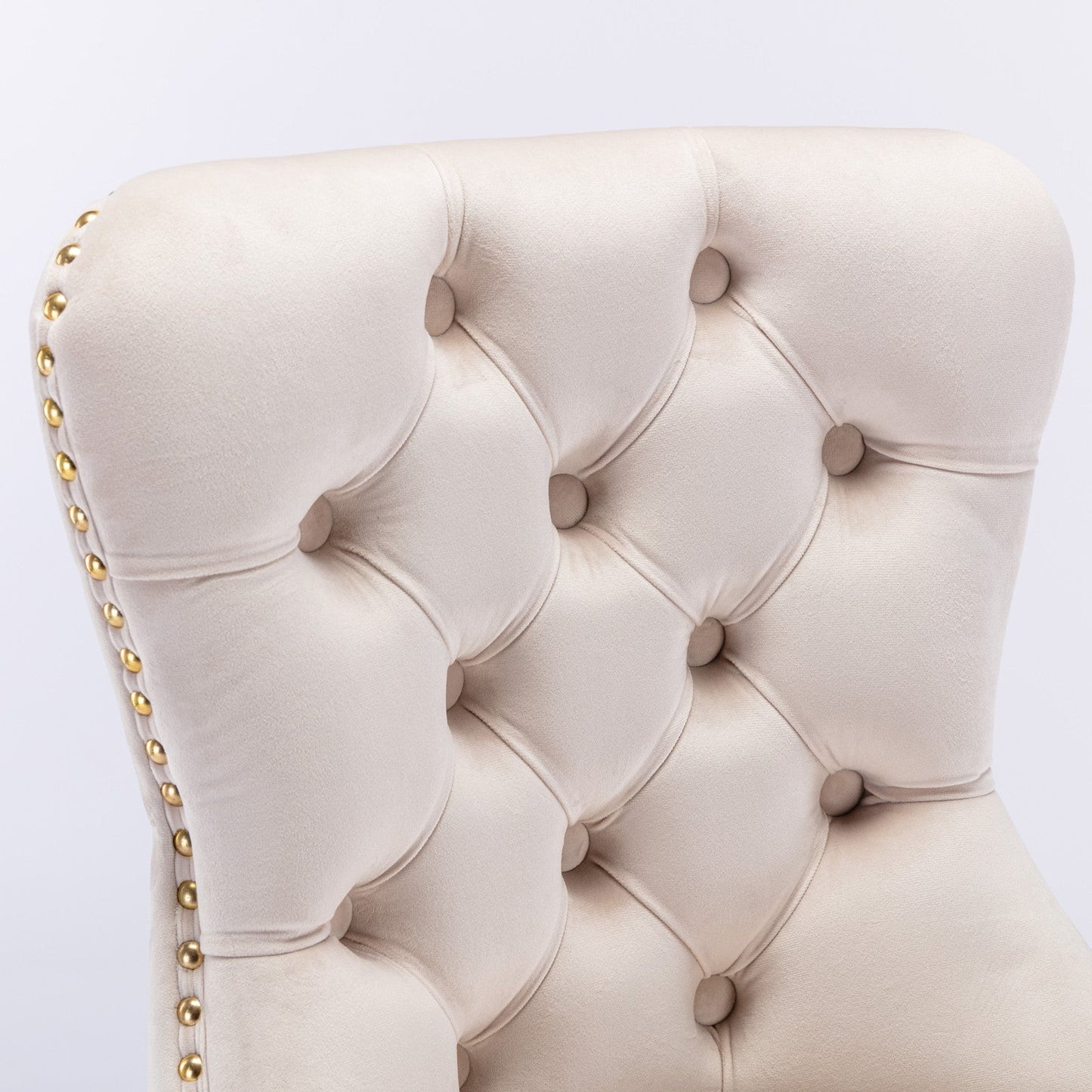 Thick Golden Swivel Velvet Barstools