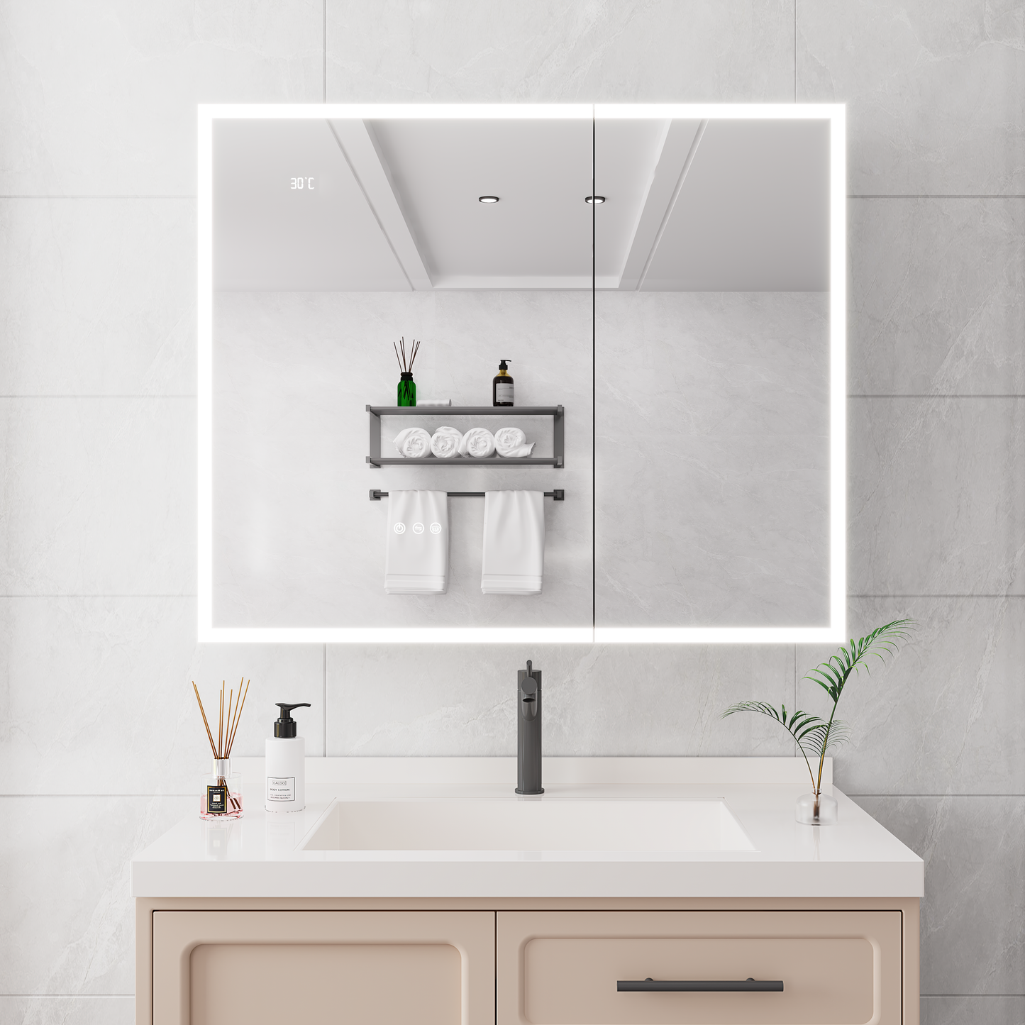 LED Bathroom Medicine Cabinet with Mirror