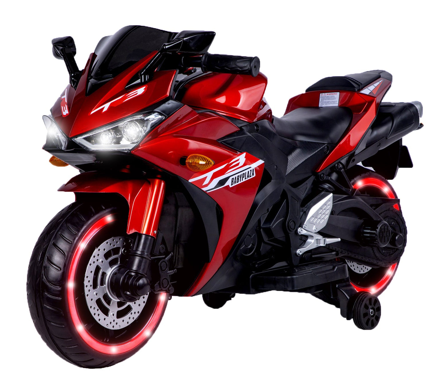 Kids Motorcycle 12V Ride-On Toy for Ages 3-8