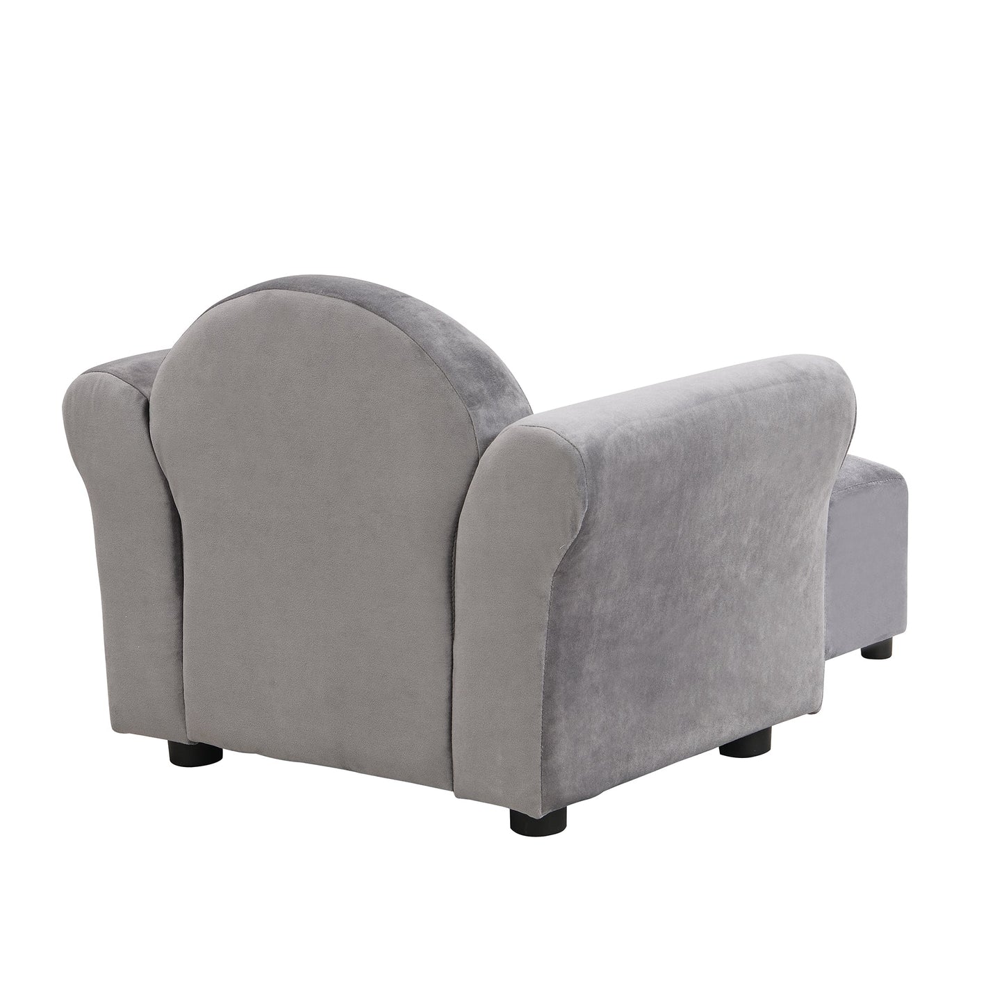 Kids Upholstered Chair with Ottoman