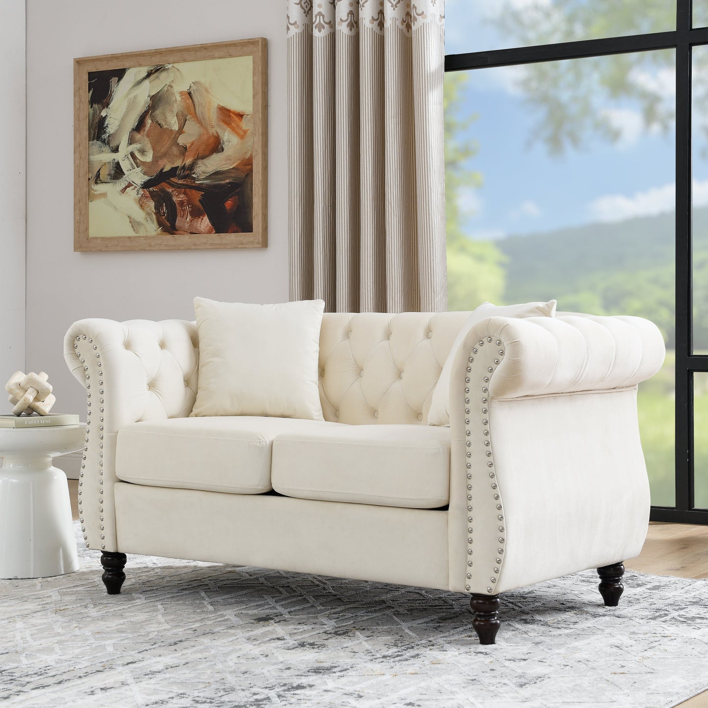 58.8" Chesterfield Sofa