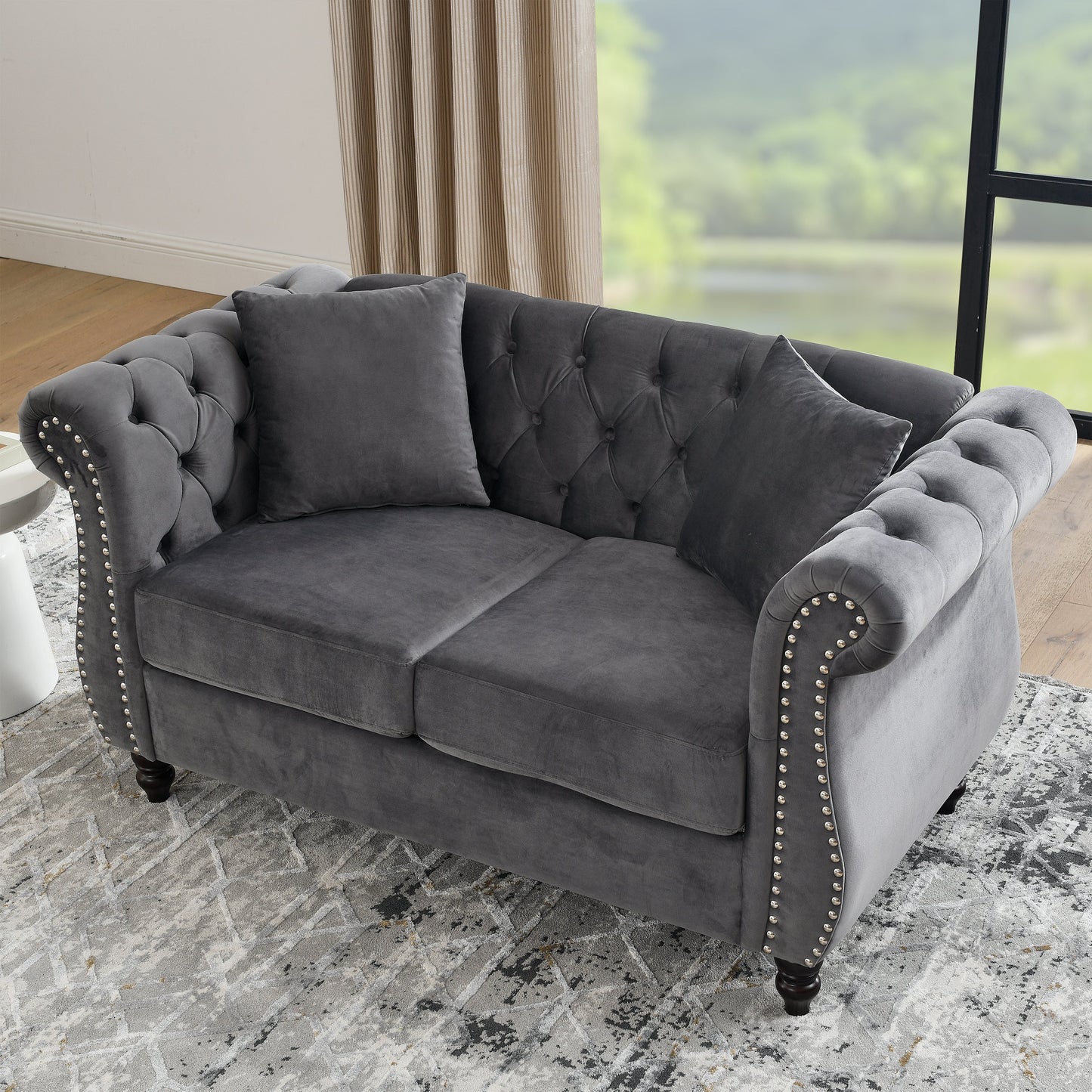 58.8" Chesterfield Sofa