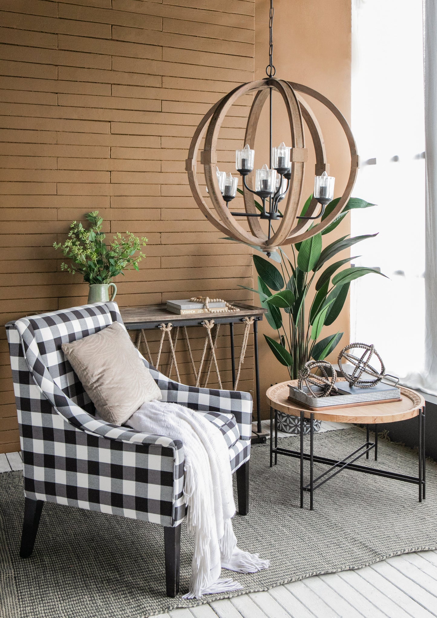 9-Light Globe Chandelier