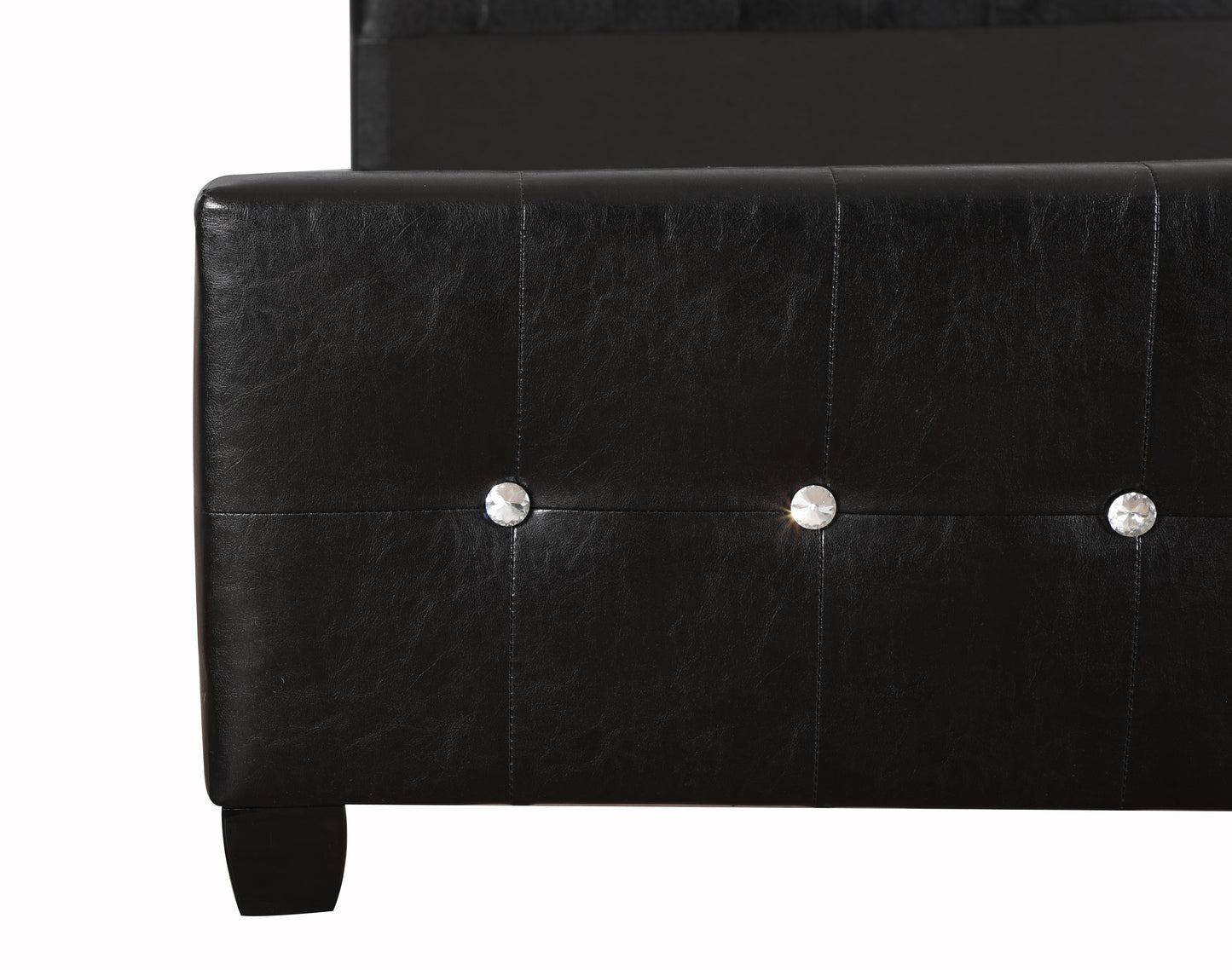 Stylish Transitional Twin Bed In Sleek
