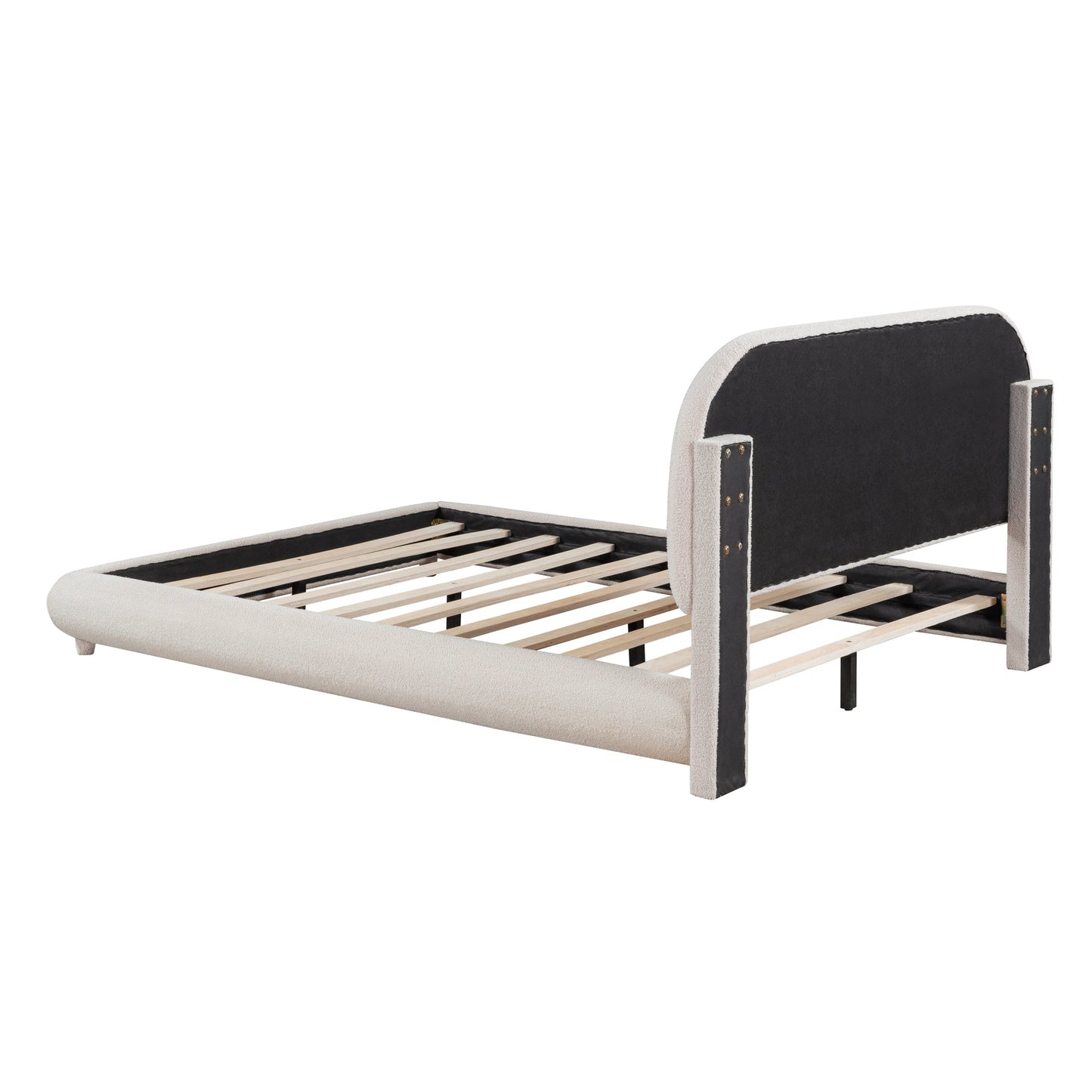 Teddy Fleece Full Size Upholstered Platform Bed