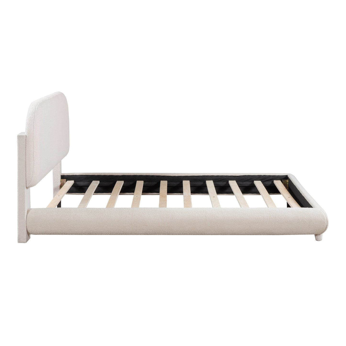 Teddy Fleece Full Size Upholstered Platform Bed