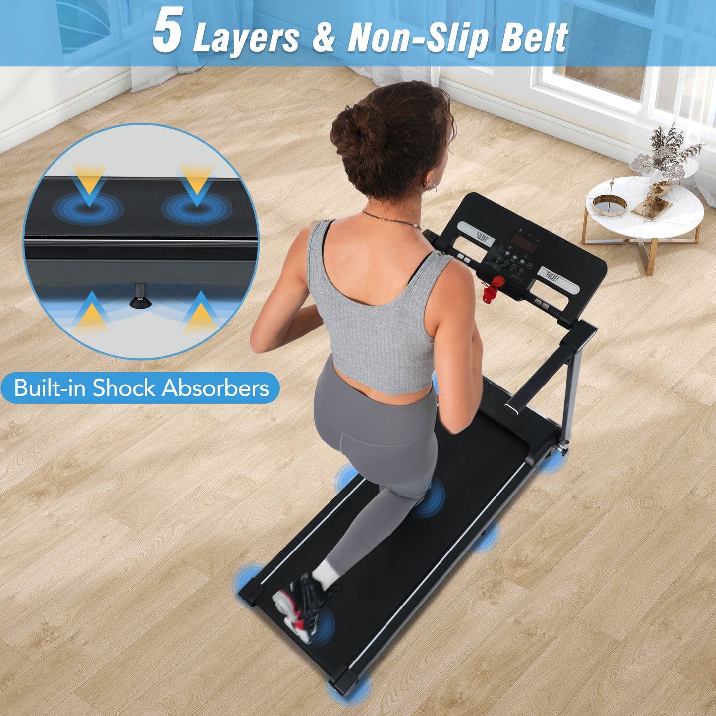 NEW Folding Treadmill Walking Pad for Home Office