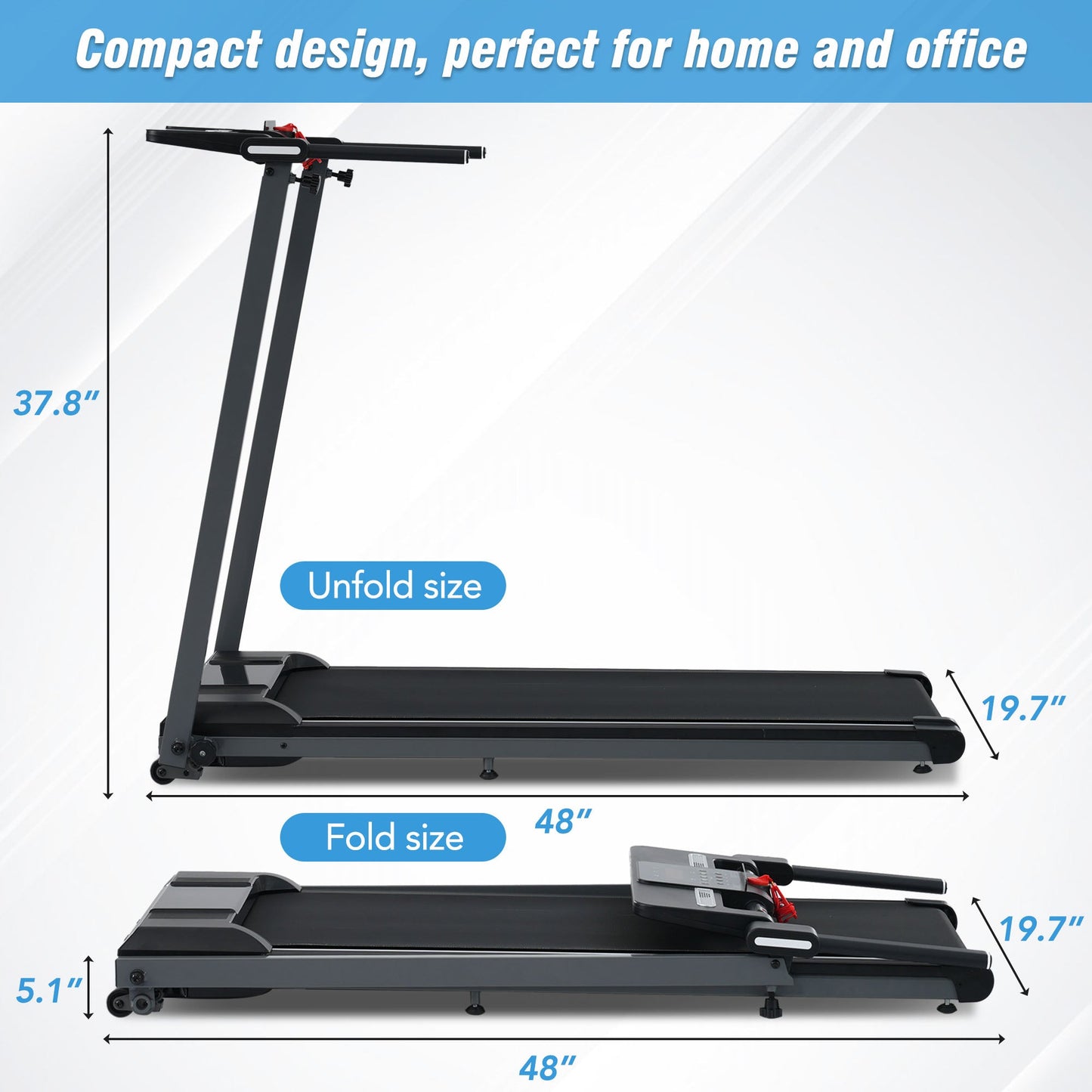 NEW Folding Treadmill Walking Pad for Home Office