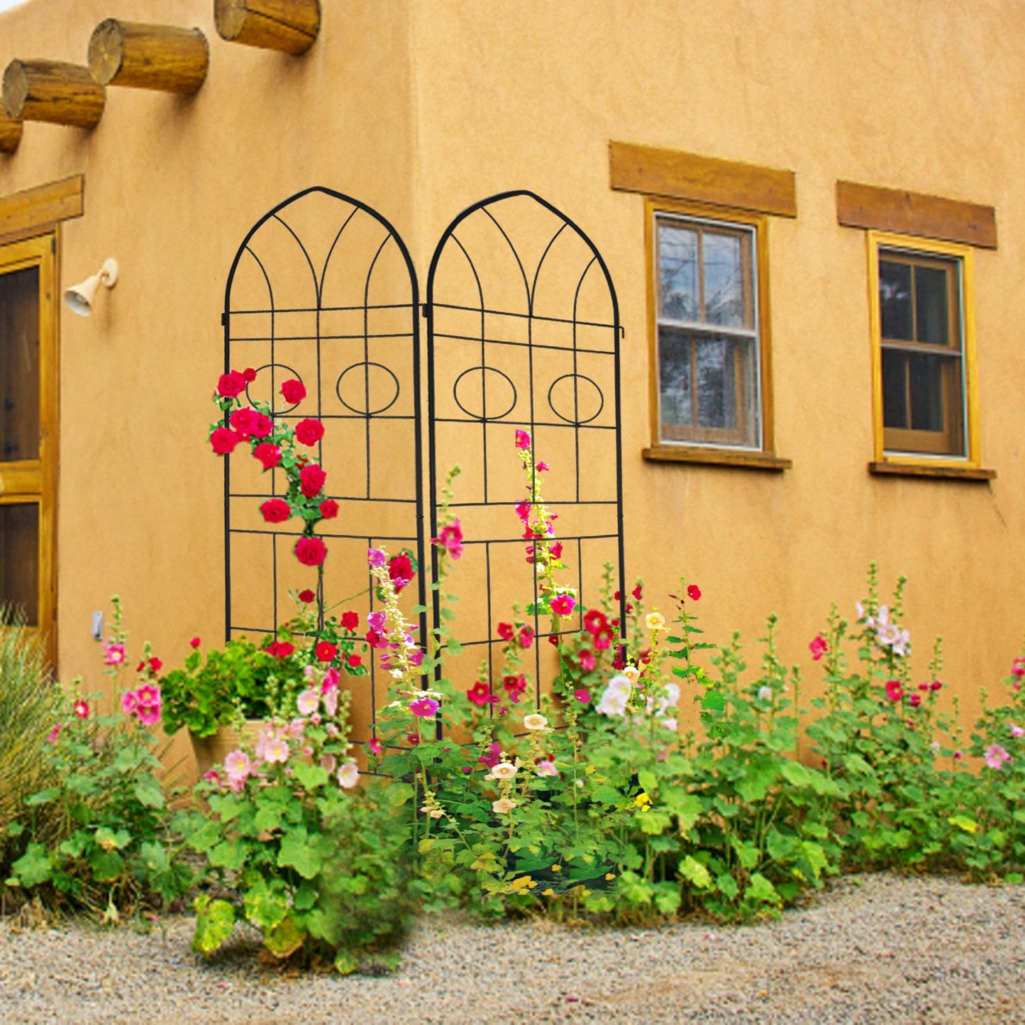 2 Pack Metal Garden Trellis