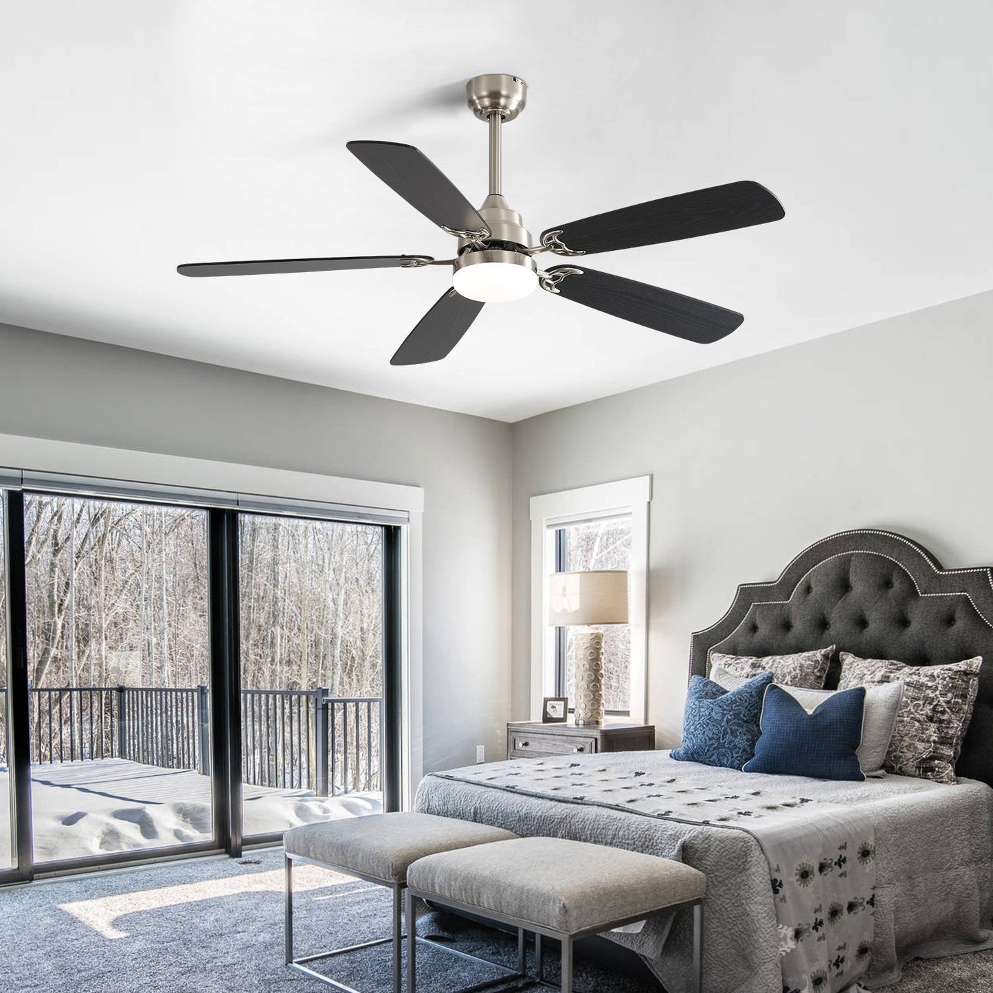 Modern 52 Inch Led Ceiling Fan With Remote Control