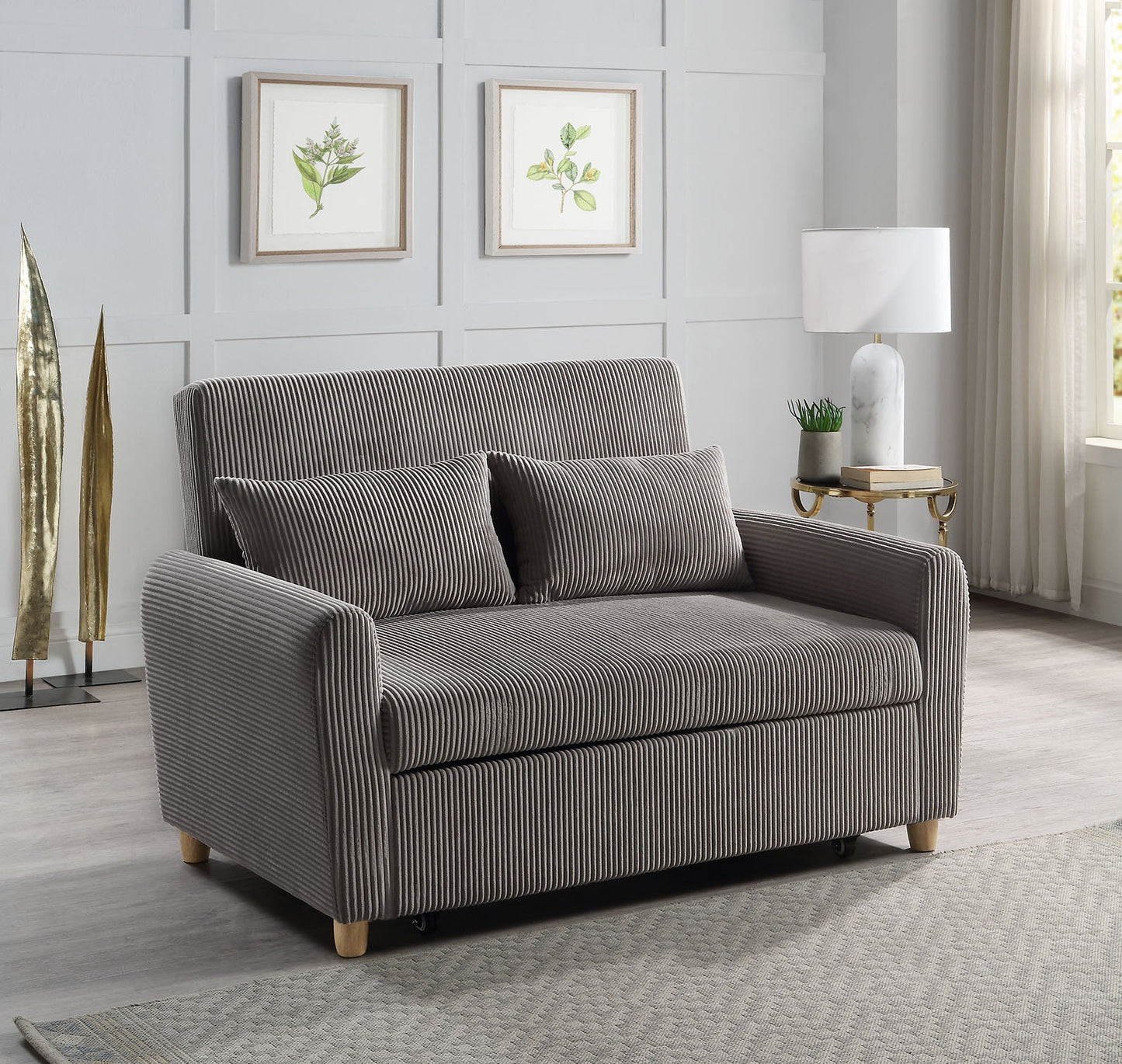 Justine 54" Convertible Sleeper Loveseat