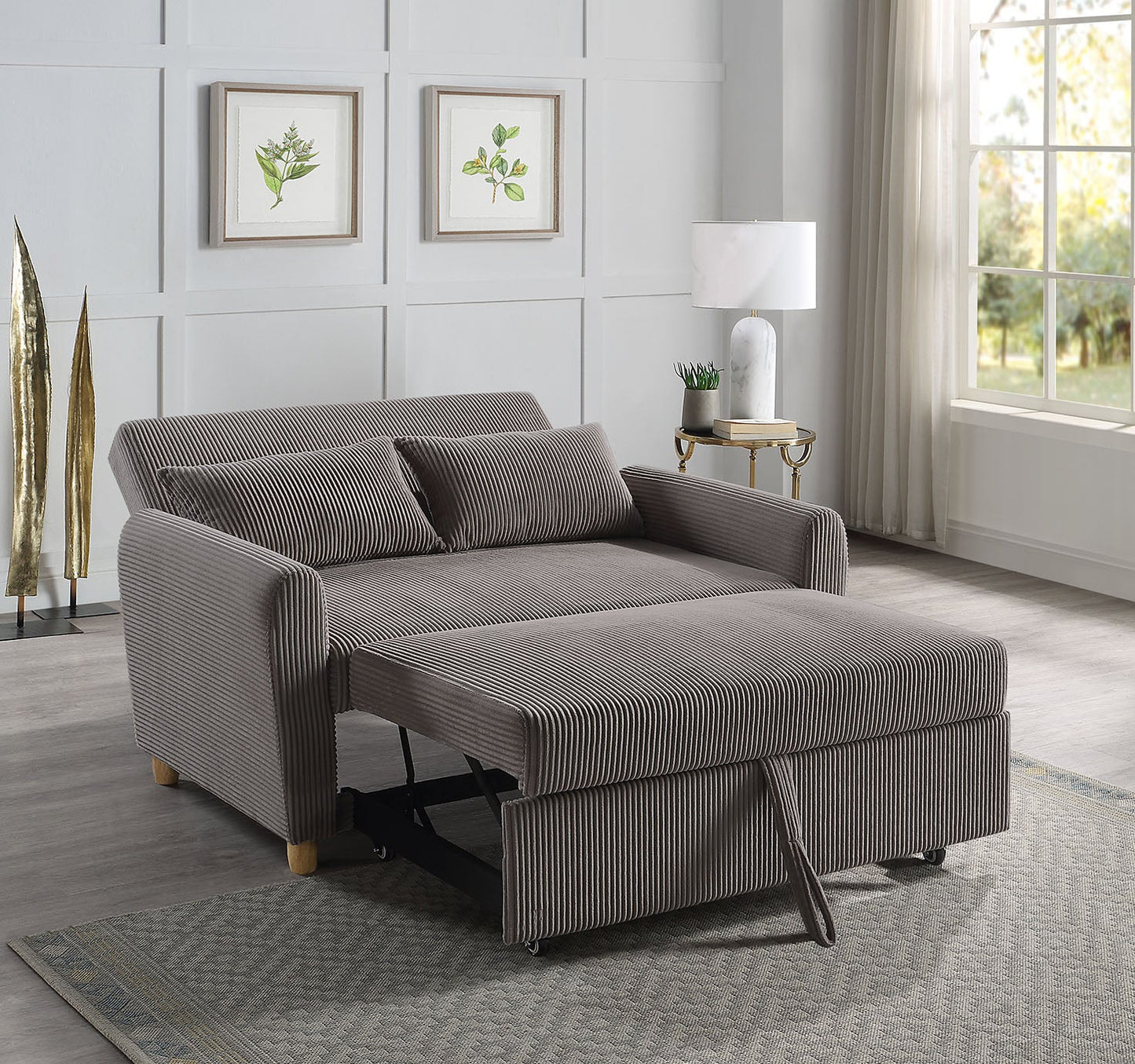 Justine 54" Convertible Sleeper Loveseat