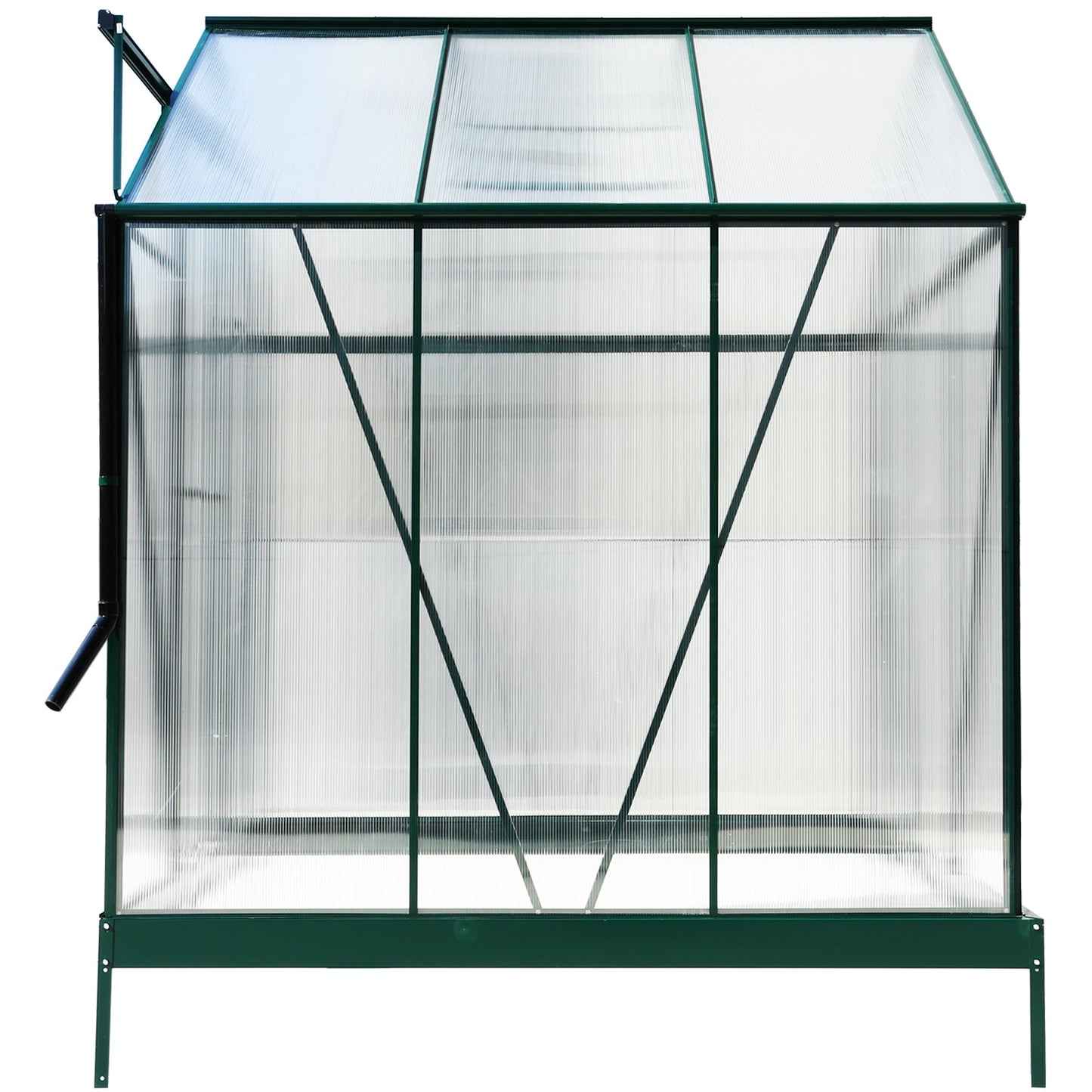 6.3'*6.2'*7' Polycarbonate Greenhouse, Heavy Duty Outdoor Aluminum Walk-in