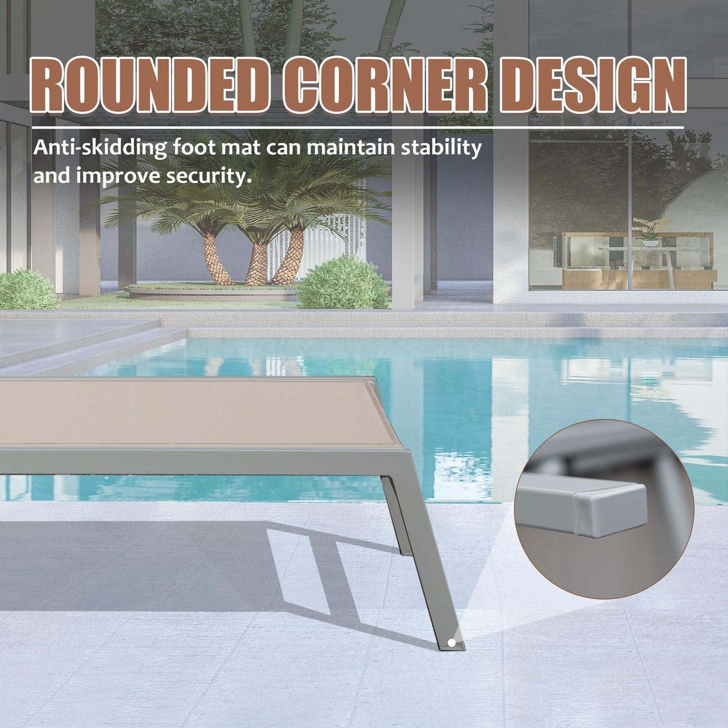 Patio Chaise Lounge Set of 3