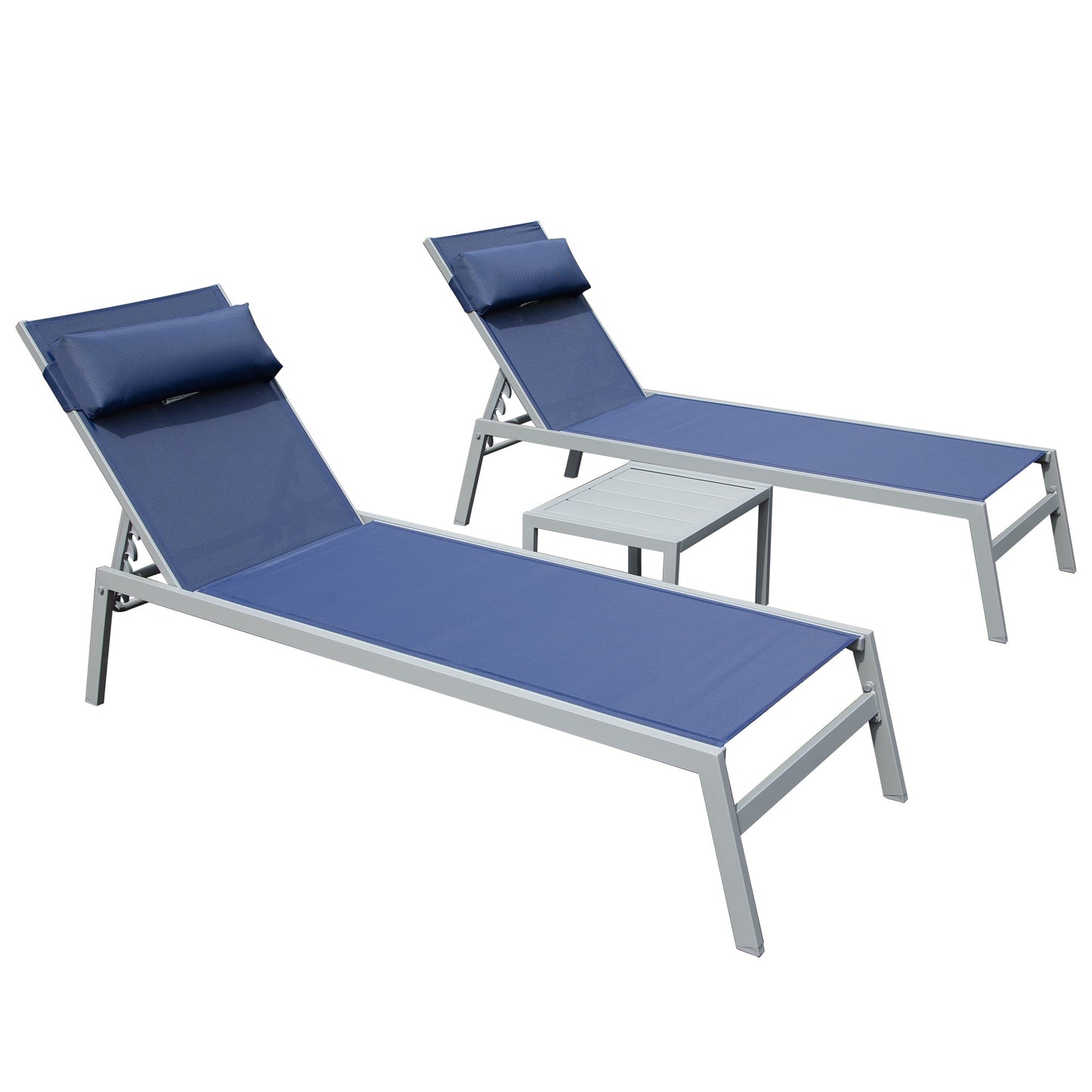 Patio Chaise Lounge Set of 3