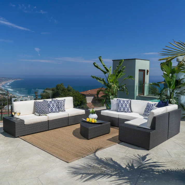 Santa Cruz Outdoor 8-Piece Sectional Set