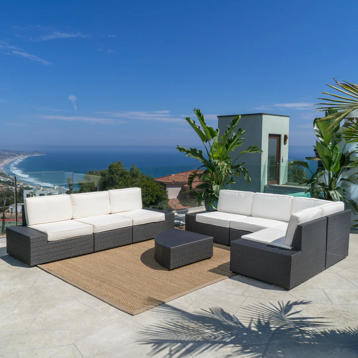 Santa Cruz Outdoor 8-Piece Sectional Set