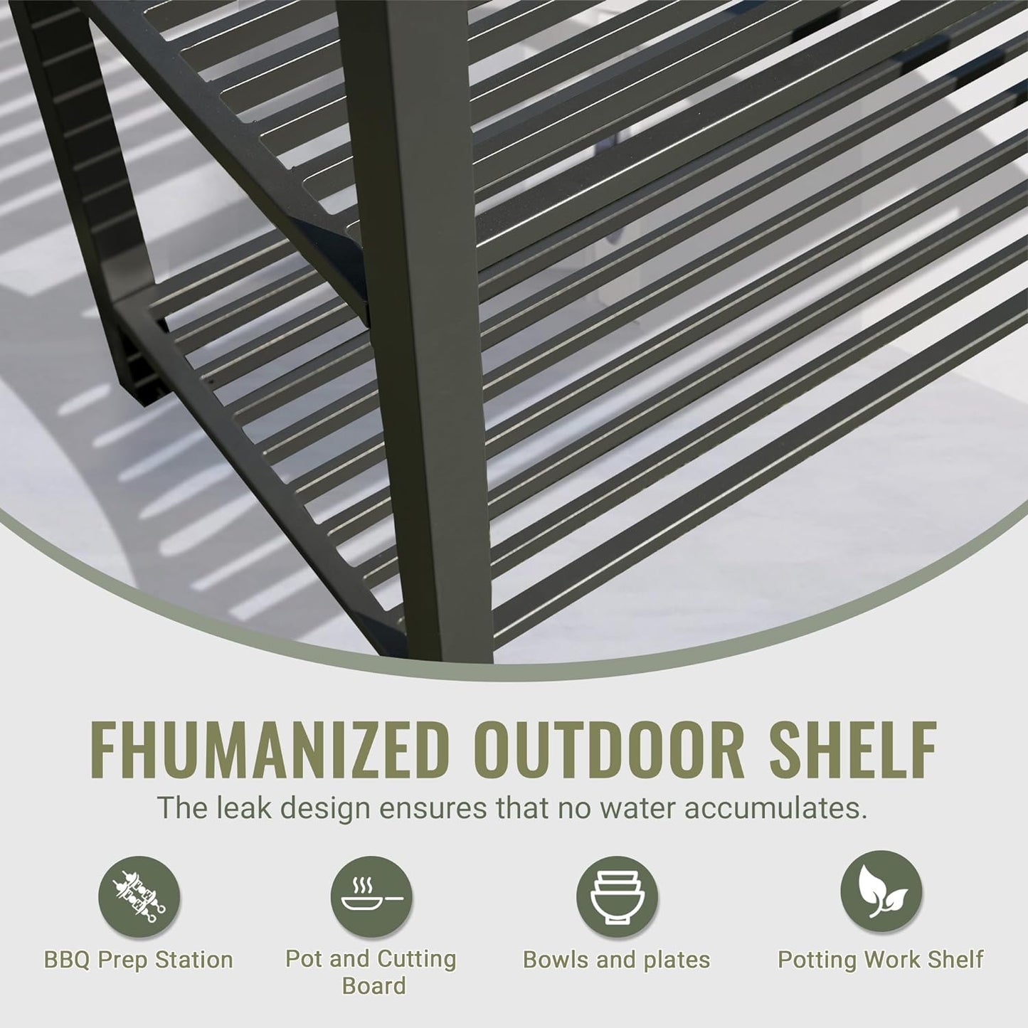 Outdoor Kitchen Island with Storage