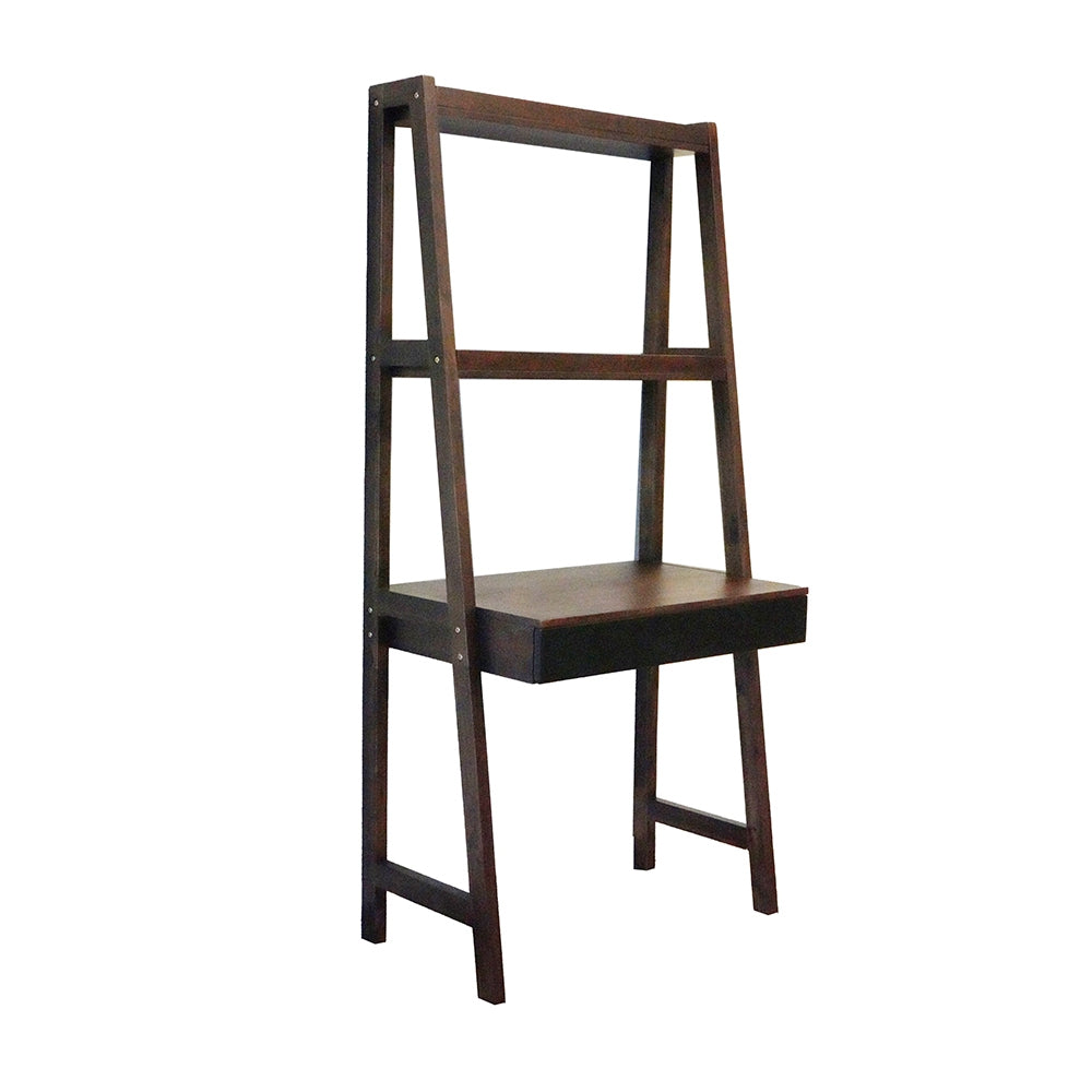 32x20x68" Ladder Desk and Ladder Style Display Shelf