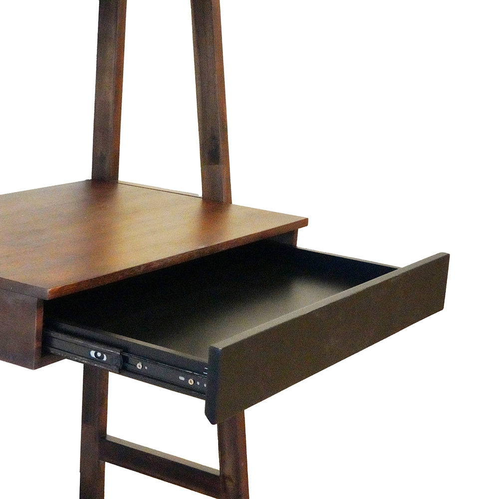 32x20x68" Ladder Desk and Ladder Style Display Shelf
