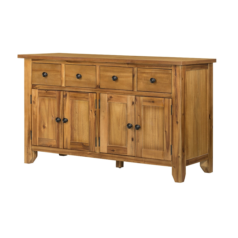 Classic Brown Farmhouse Storage Cabinet