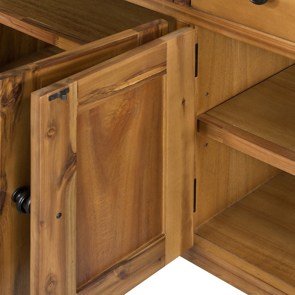 Classic Brown Farmhouse Storage Cabinet