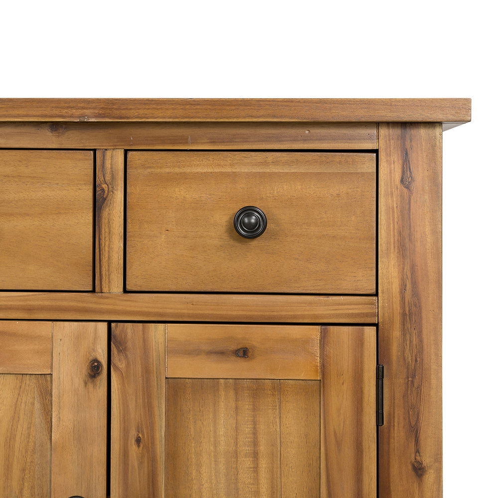 Classic Brown Farmhouse Storage Cabinet